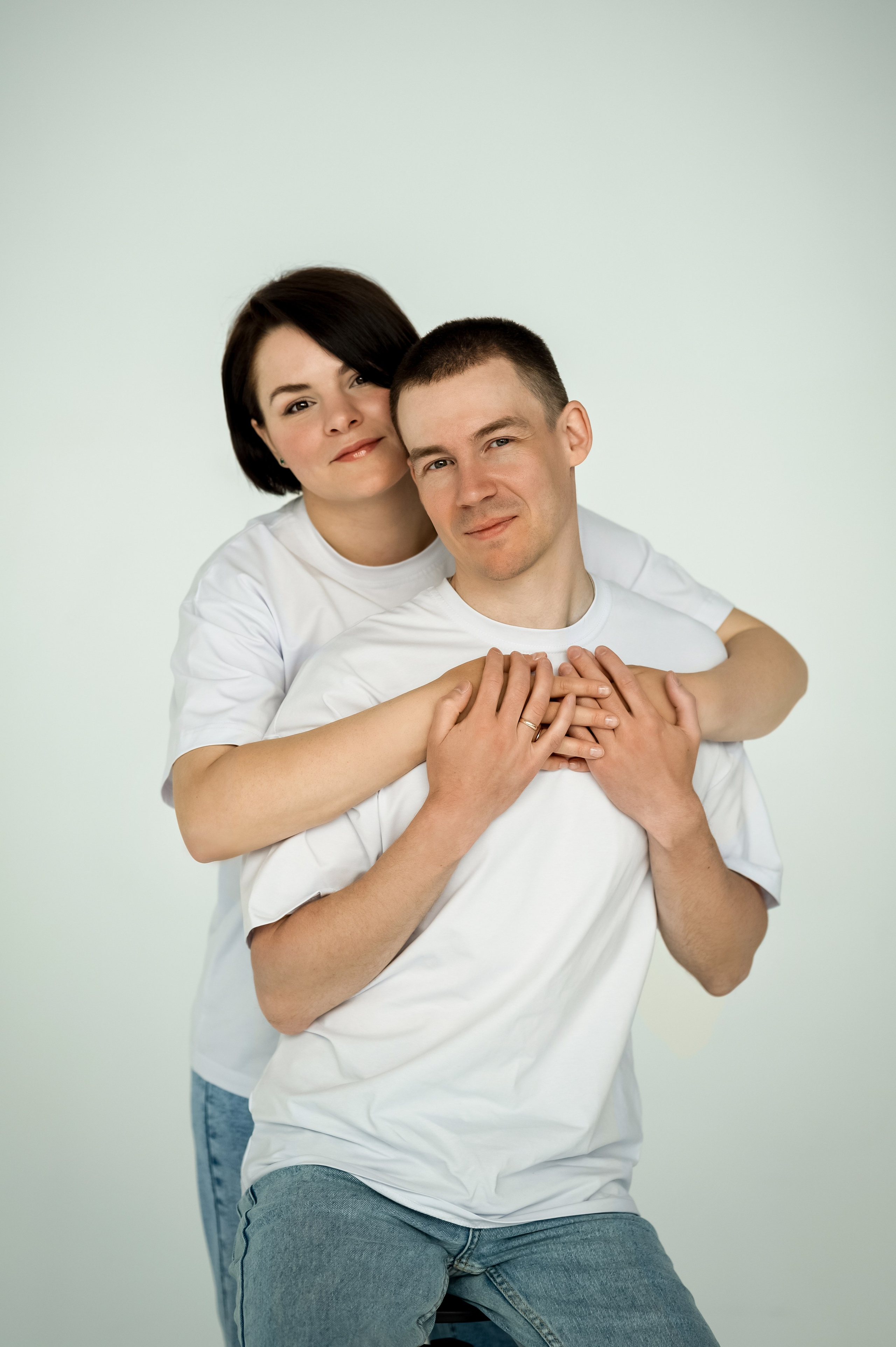 Семейная фотосессия на циклораме. Детский и семейный фотограф г. Москва Оксана Катаджи