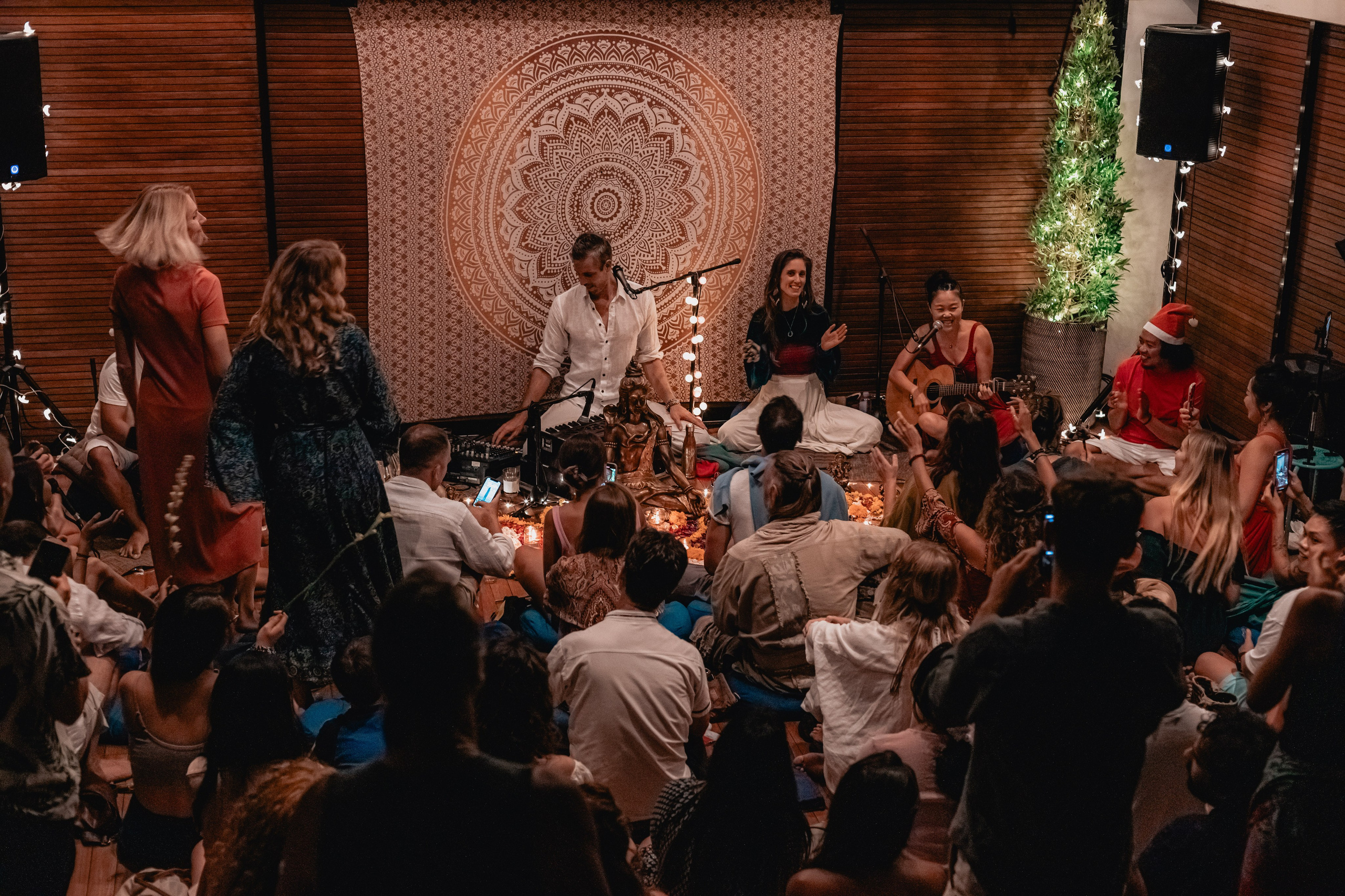 Christmas kirtan w Bhakti Bliss family. Mariam Bagdasaryan