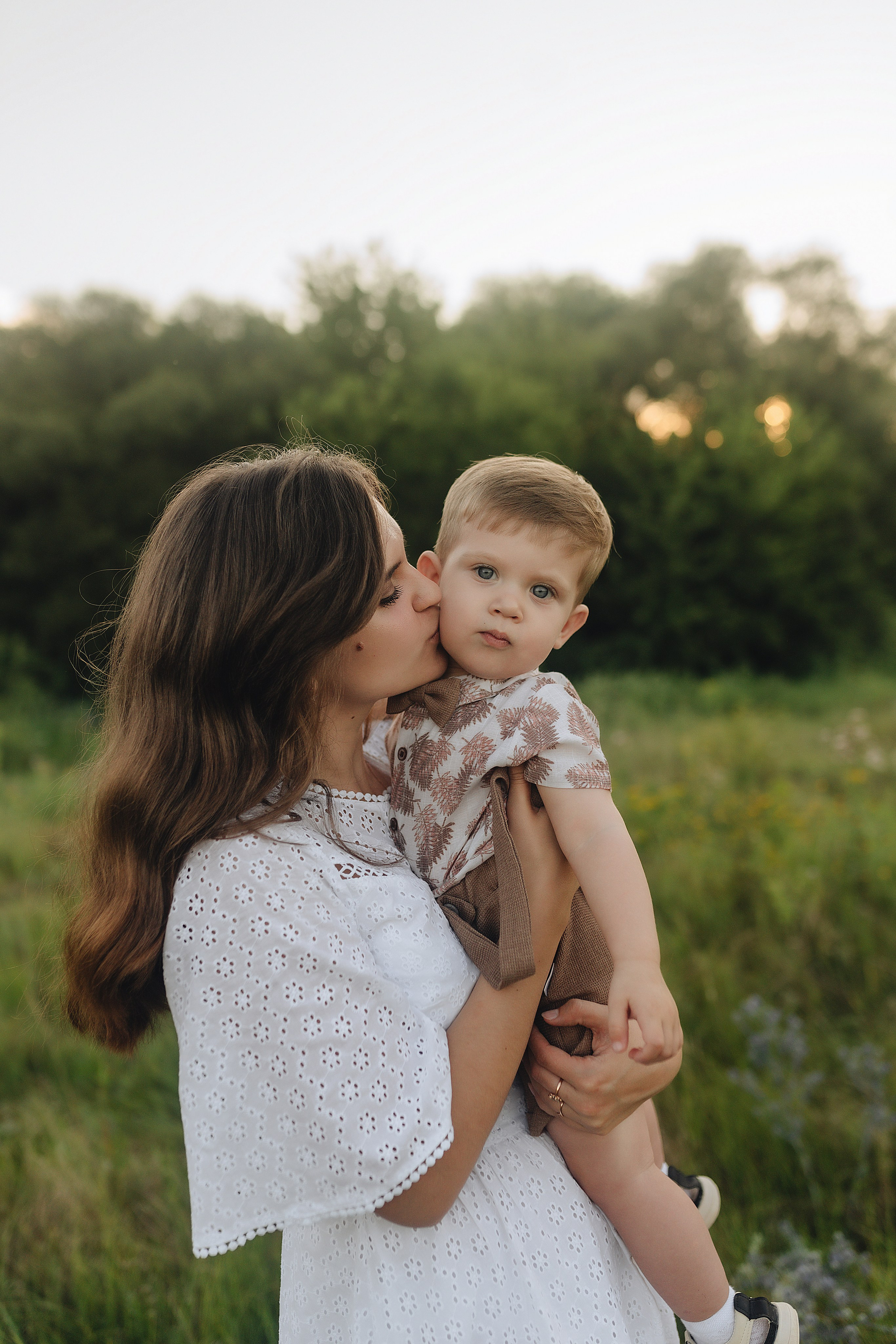 Светлана, Сергей и Женя | Семейная съемка на закате. Фотограф Карина Шмулёва. Воронеж и область