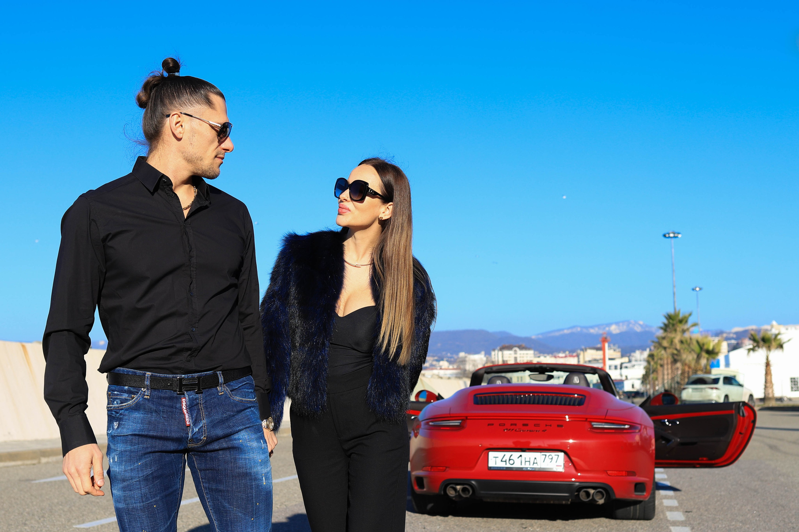 Съёмка с кабриолетом. Фотограф Сочи. Фотосессии. Свадебный фотограф