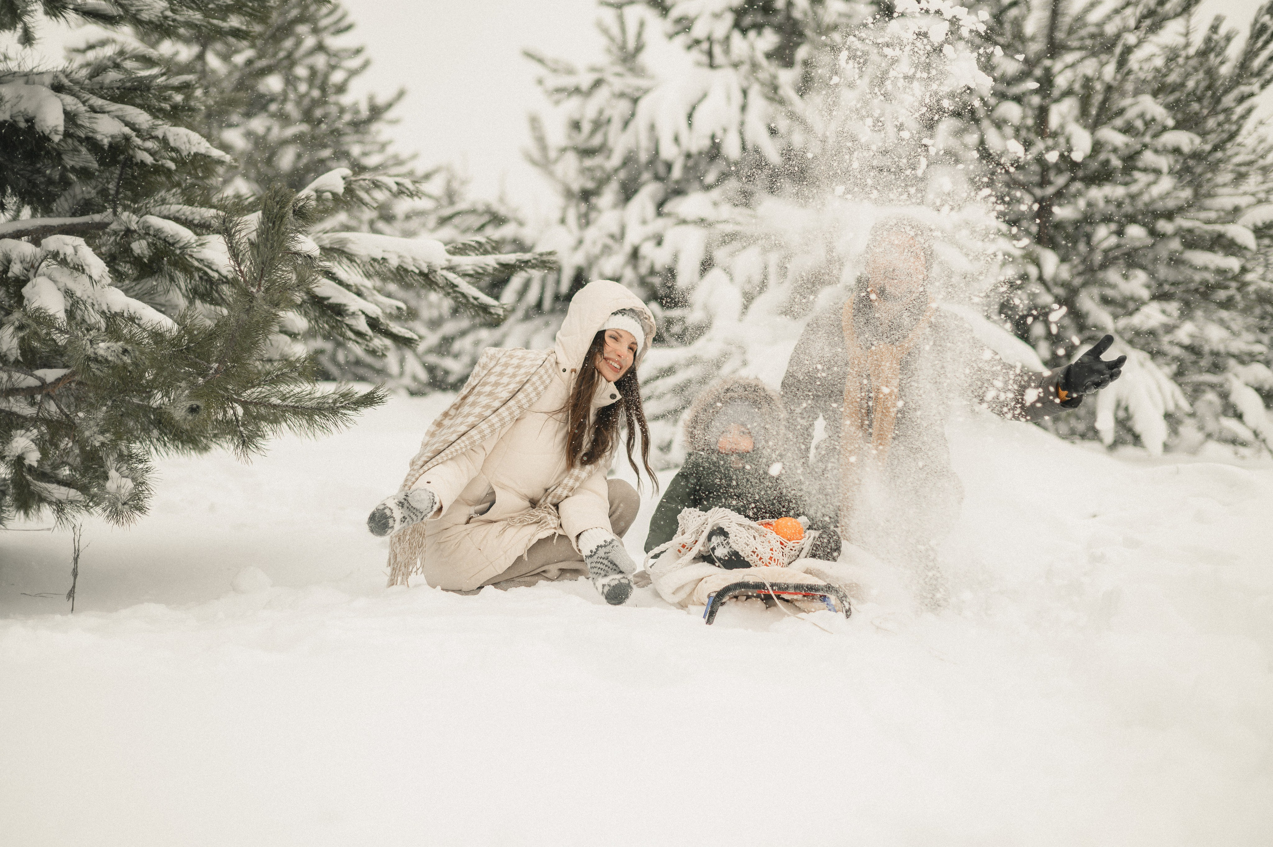Прогулка в снегопад. Семейный фотограф в г. Ставрополь, Сорокина Мария