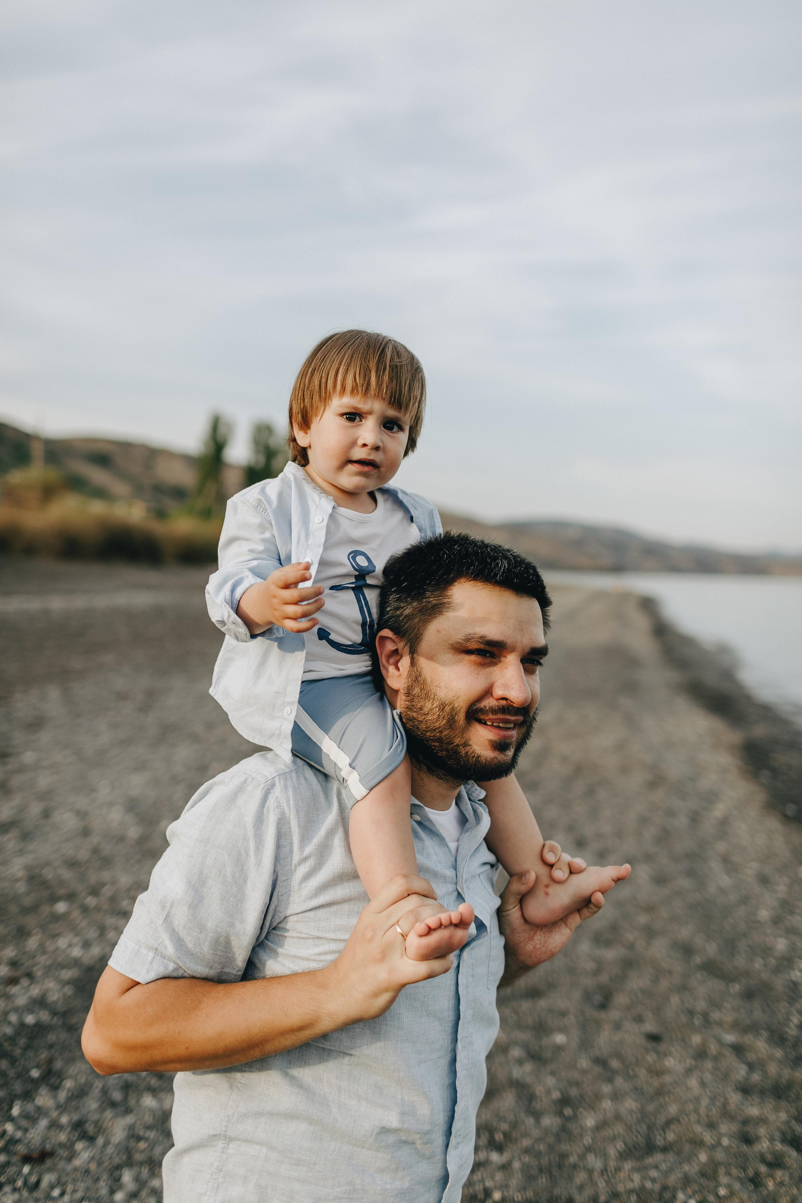 Портрет папы и сына.