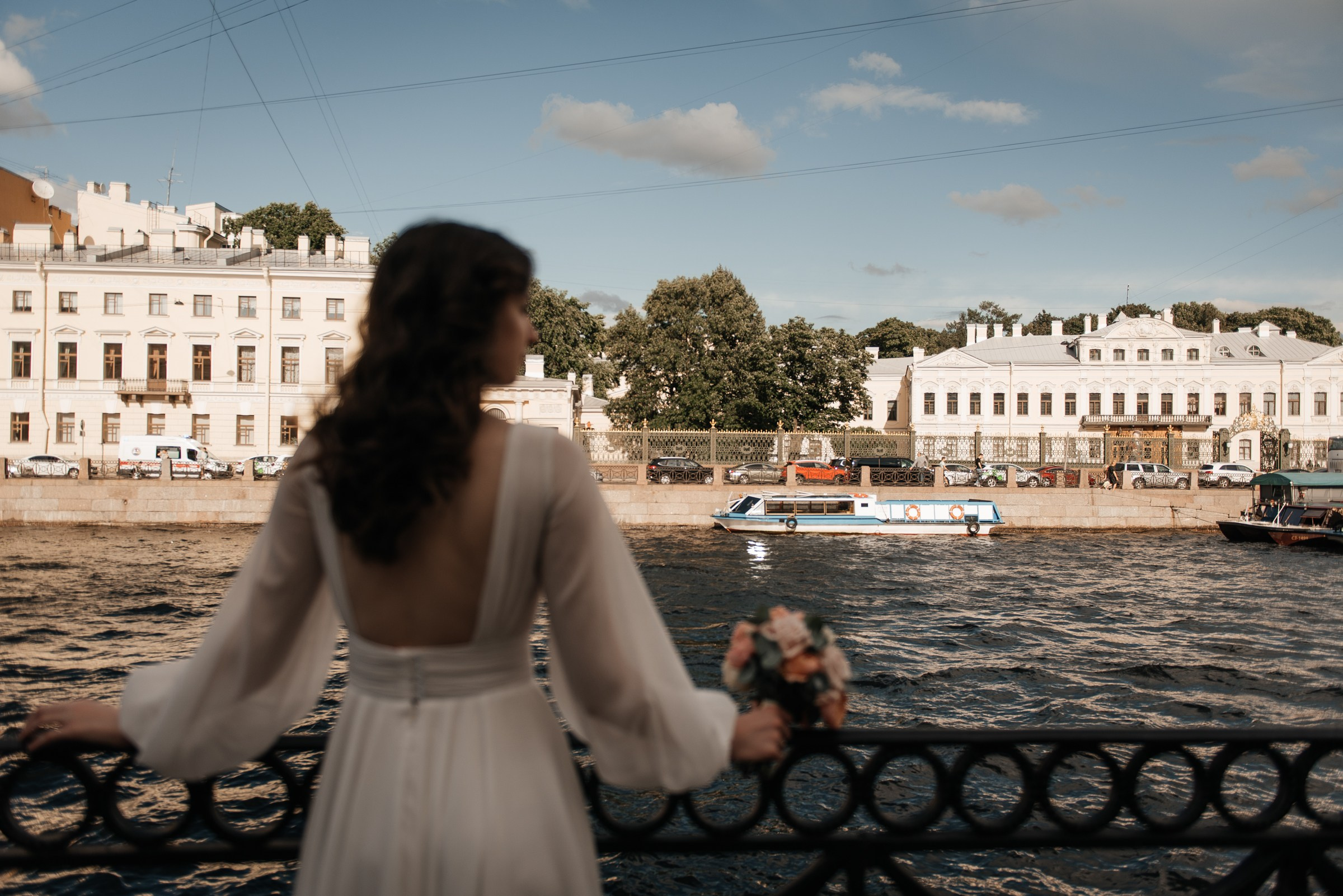 свадебная фотосессия на набережной