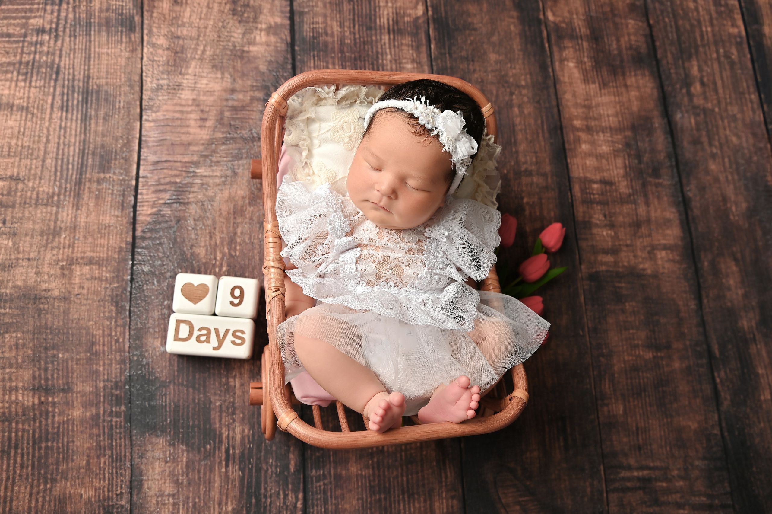 Альбина ньюборн 9 дней. Фотограф Новорожденных и семейный Элла Огай г. Сатпаев