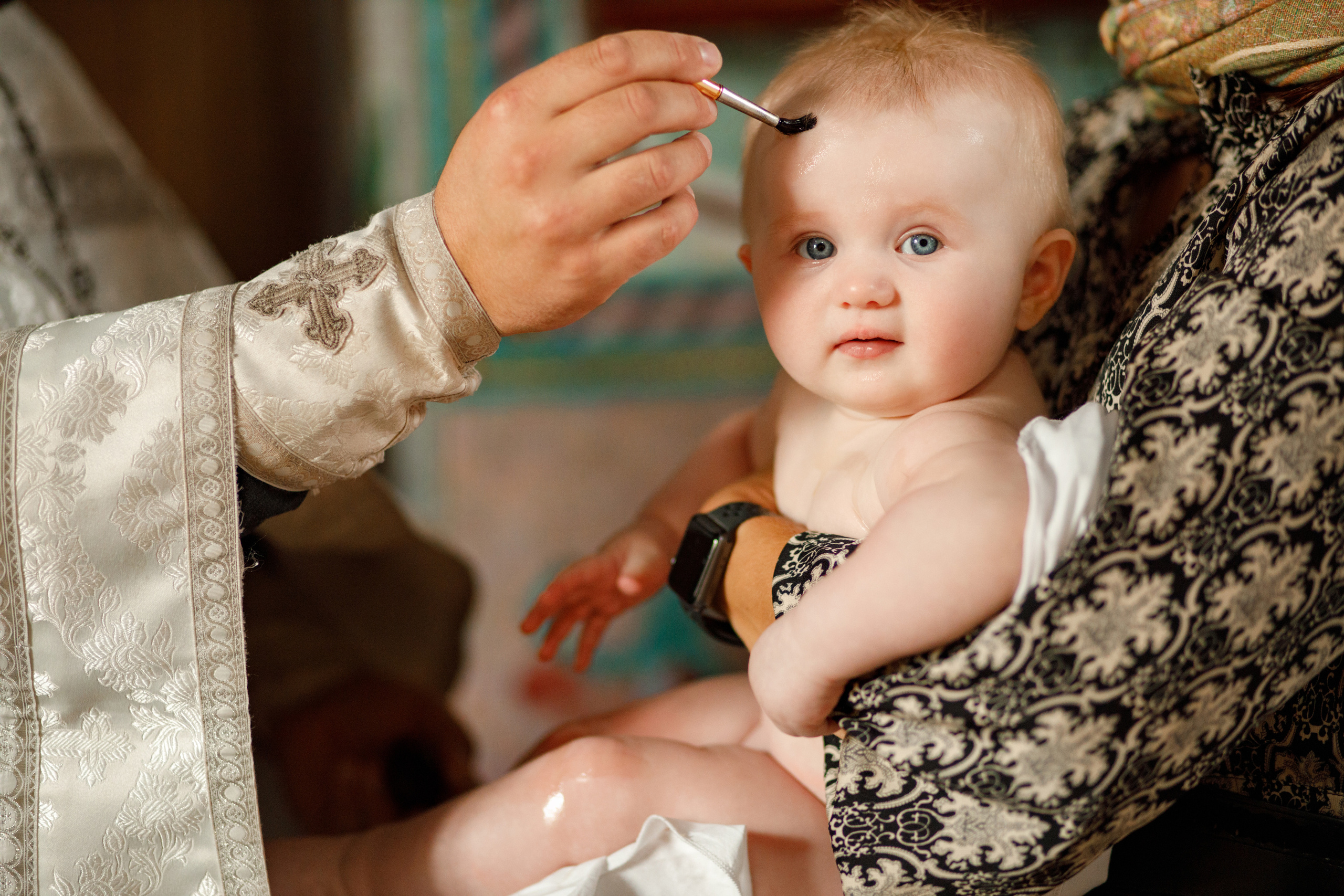 Таинство крещения. Портретный и семейный фотограф в Москве Стаховская Елена