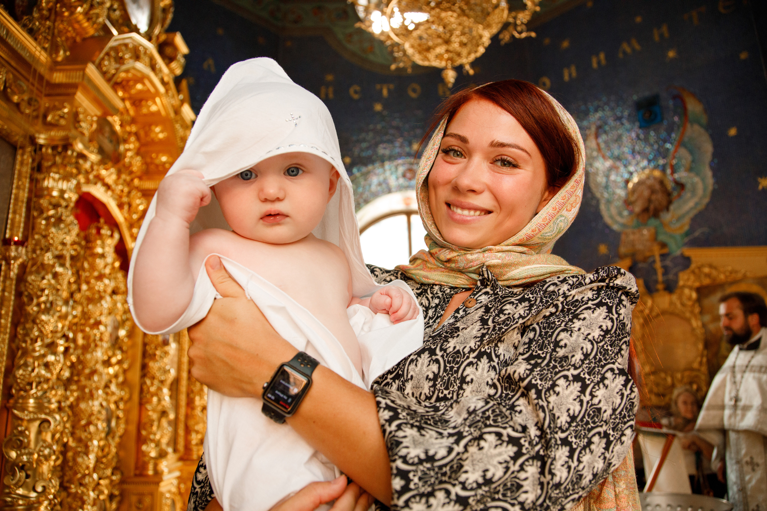 Таинство крещения. Портретный и семейный фотограф в Москве Стаховская Елена