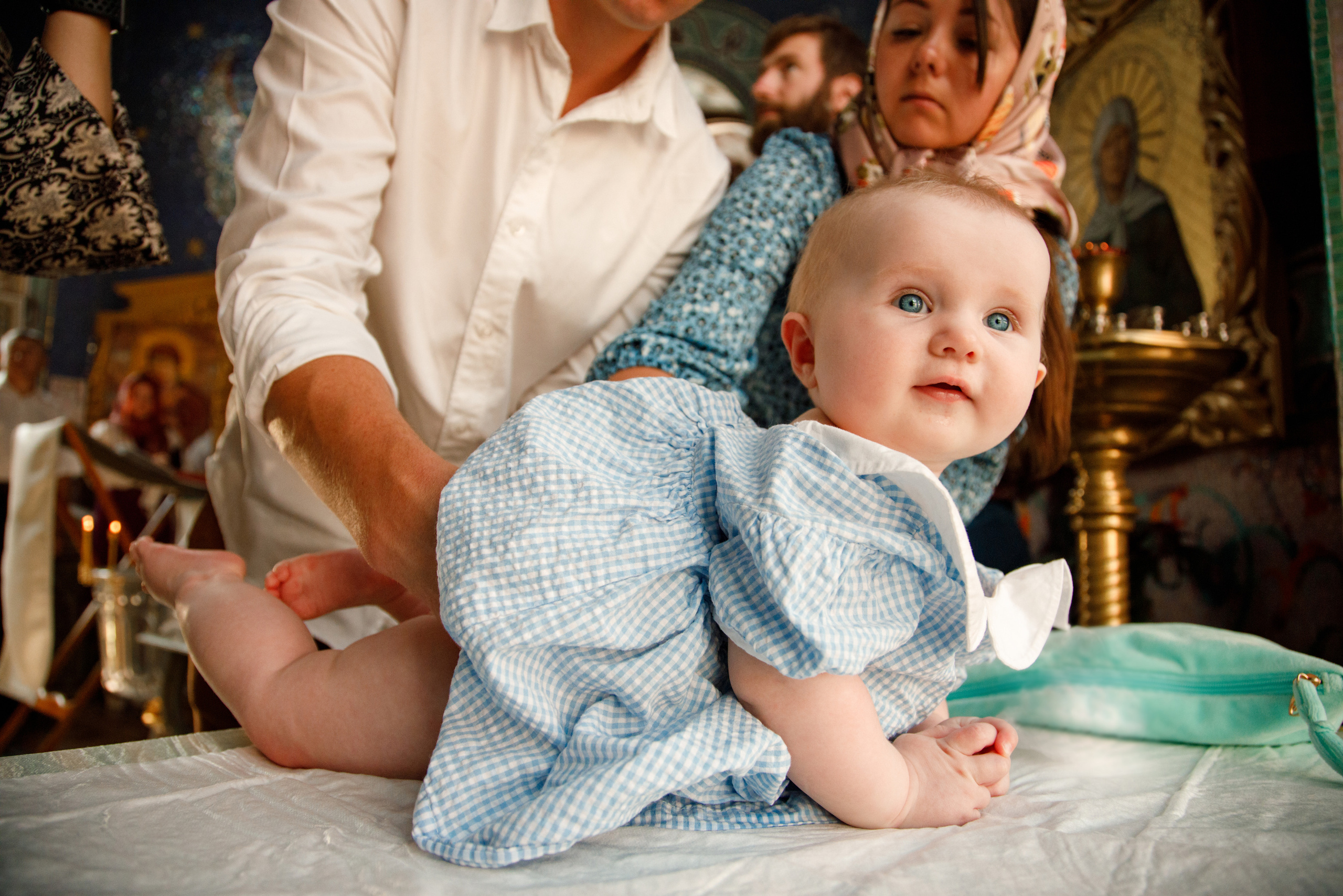 Таинство крещения. Портретный и семейный фотограф в Москве Стаховская Елена