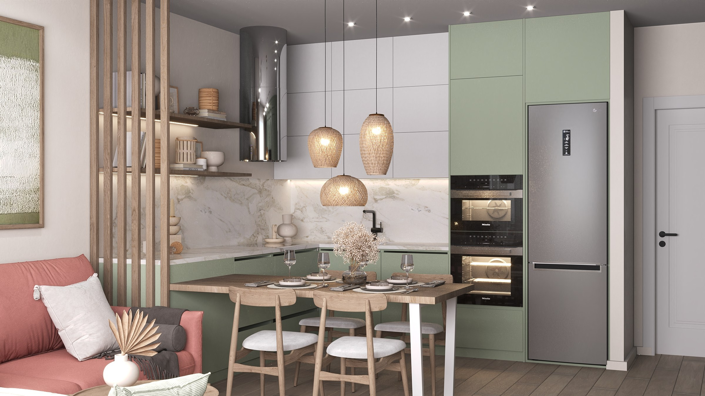 Г. Копейск ЖК Славный 96 м². БК студия дизайна интерьера