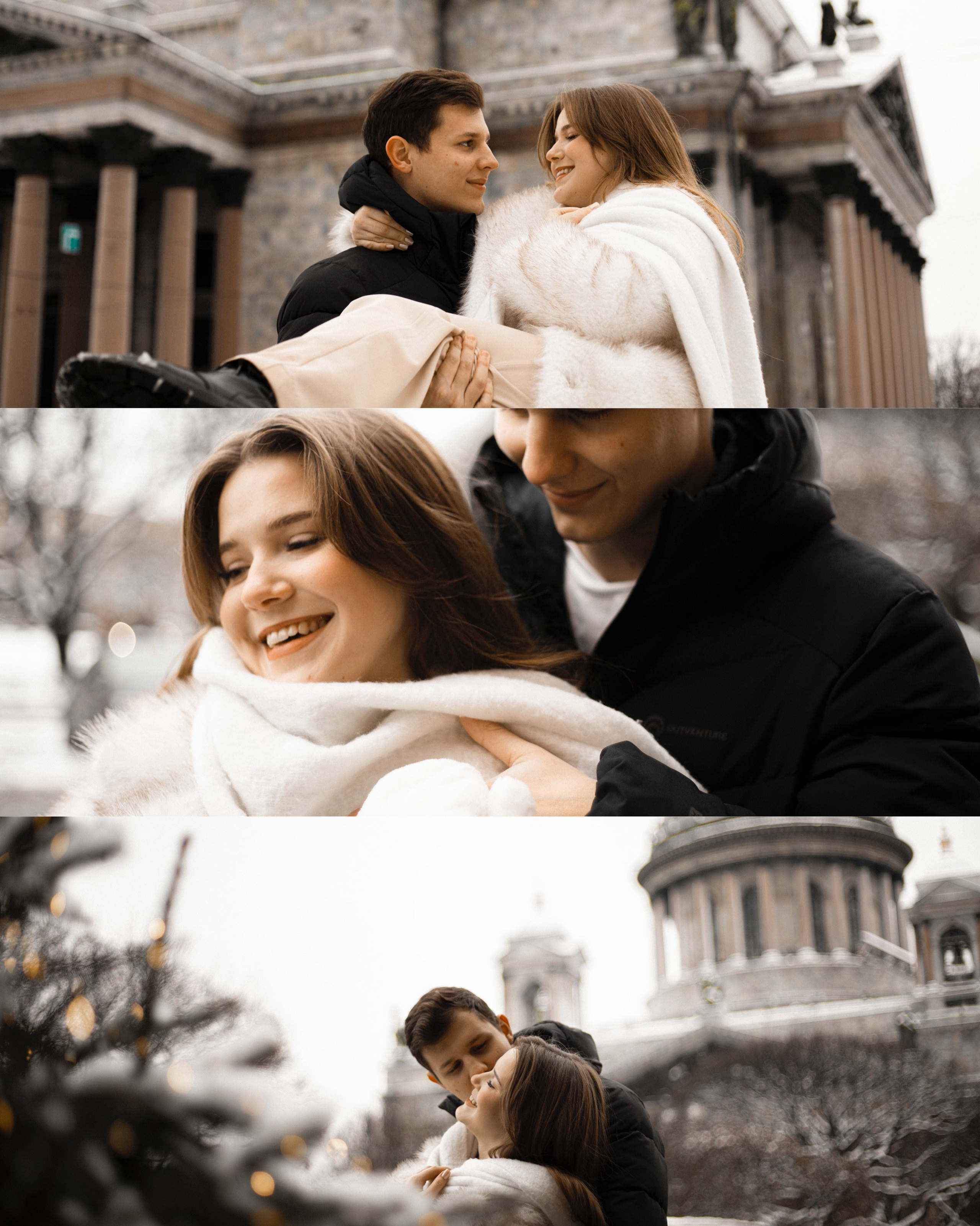 Lovestory: зимняя Исаакиевская площадь