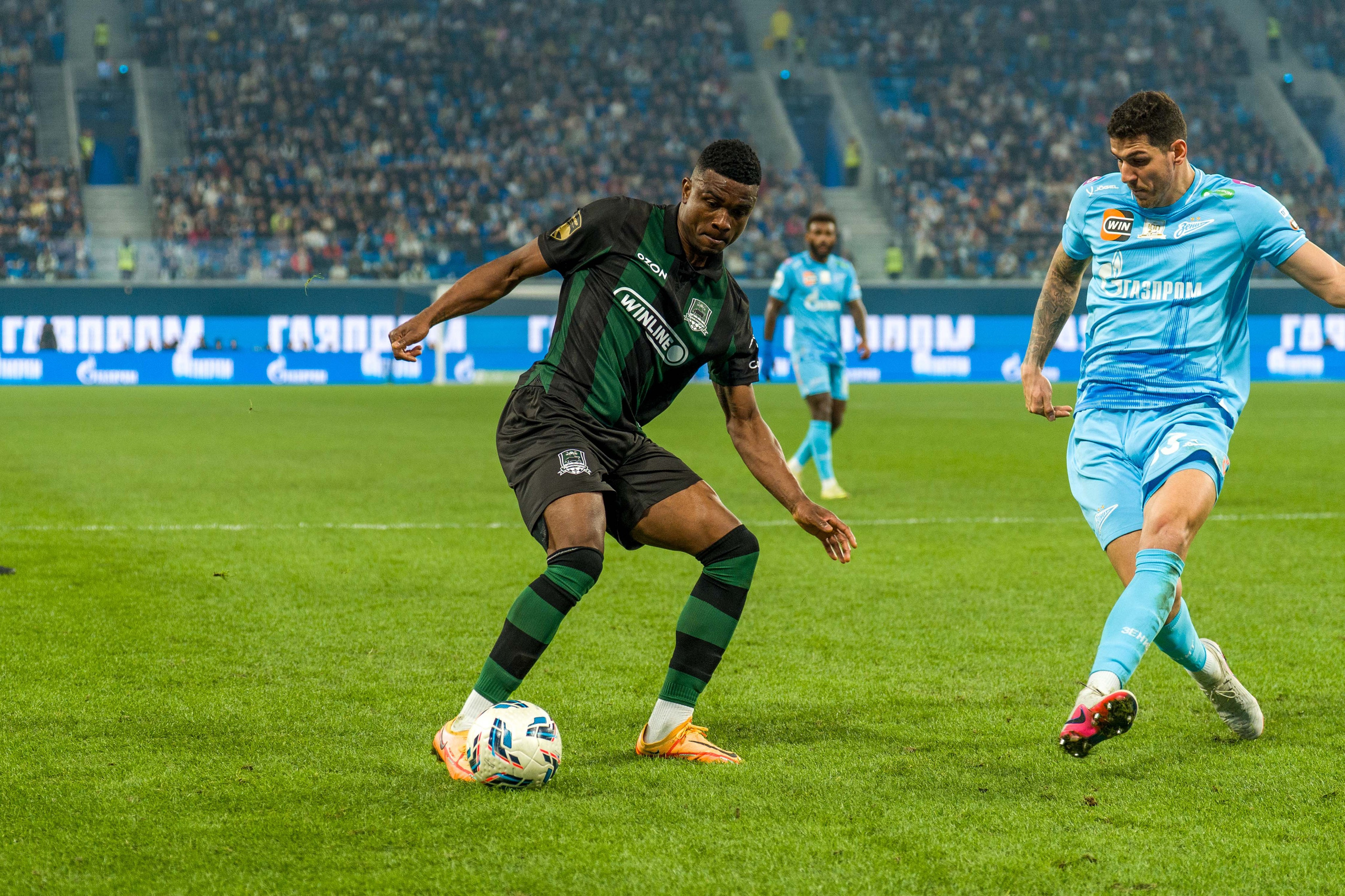 Зенит — Краснодар 1:1: фотогалерея матча 24-го тура РПЛ на Газпром Арене | Антон Гауф. Спортивный фотограф в Санкт-Петербурге | Антон Гауф