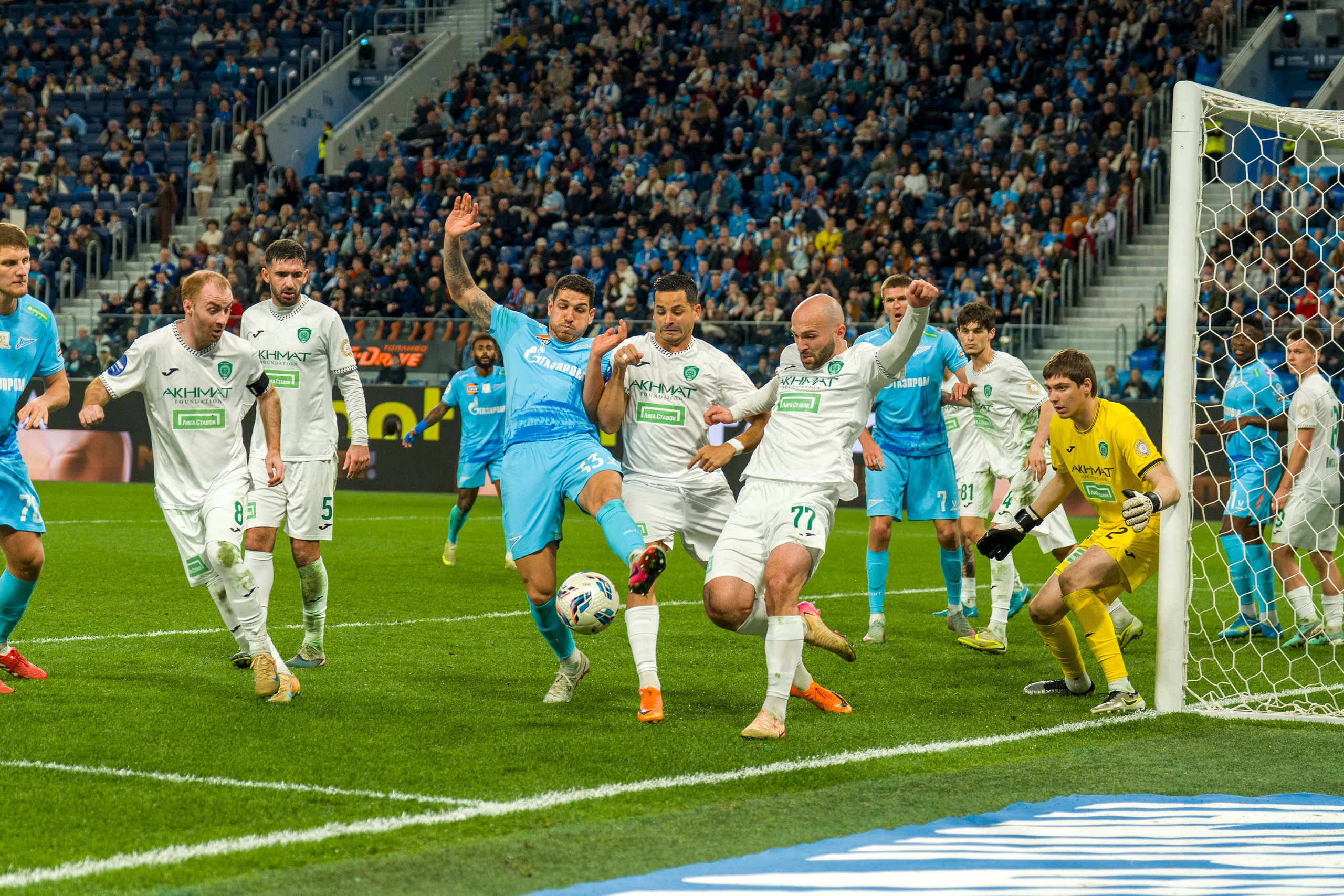 Zenit 2–0 Akhmat | RPL Round 27 at Gazprom Arena — match photography by Anton Hauff. Sports Photographer in Saint Petersburg | Anton Hauff