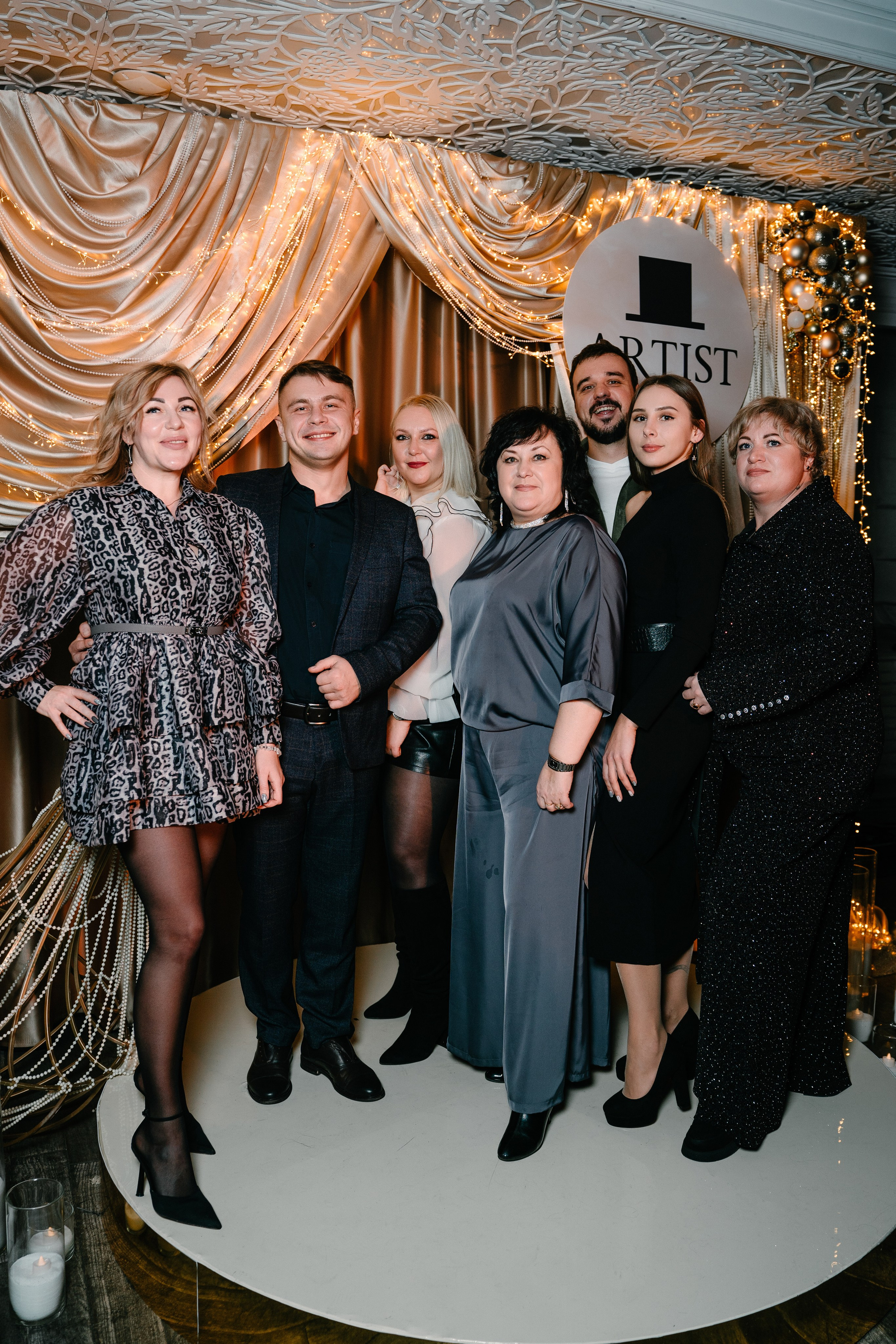 Новогодний вечер в Артисте. Свадебный и семейный фотограф в Воронеже Анастасия Бойко