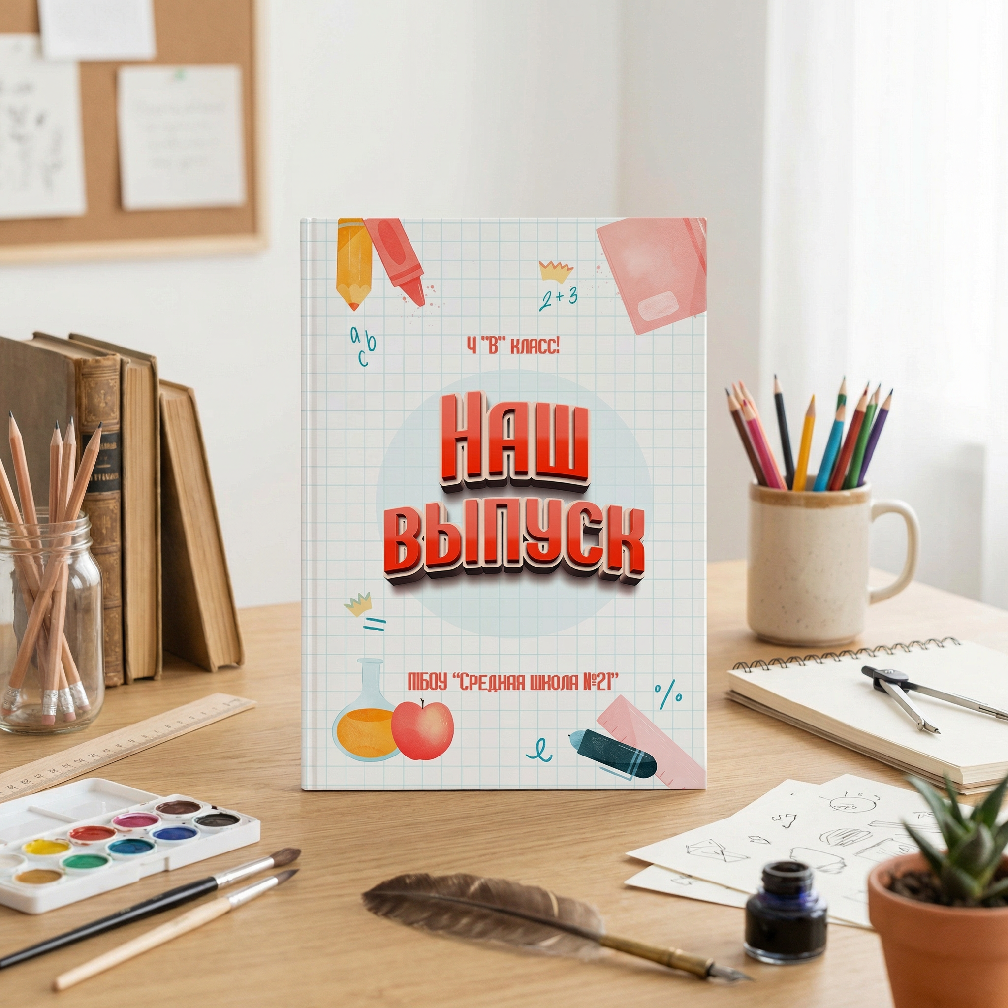 025 School III. Дизайны, psd шаблоны школьных и выпускных альбомов и обложек