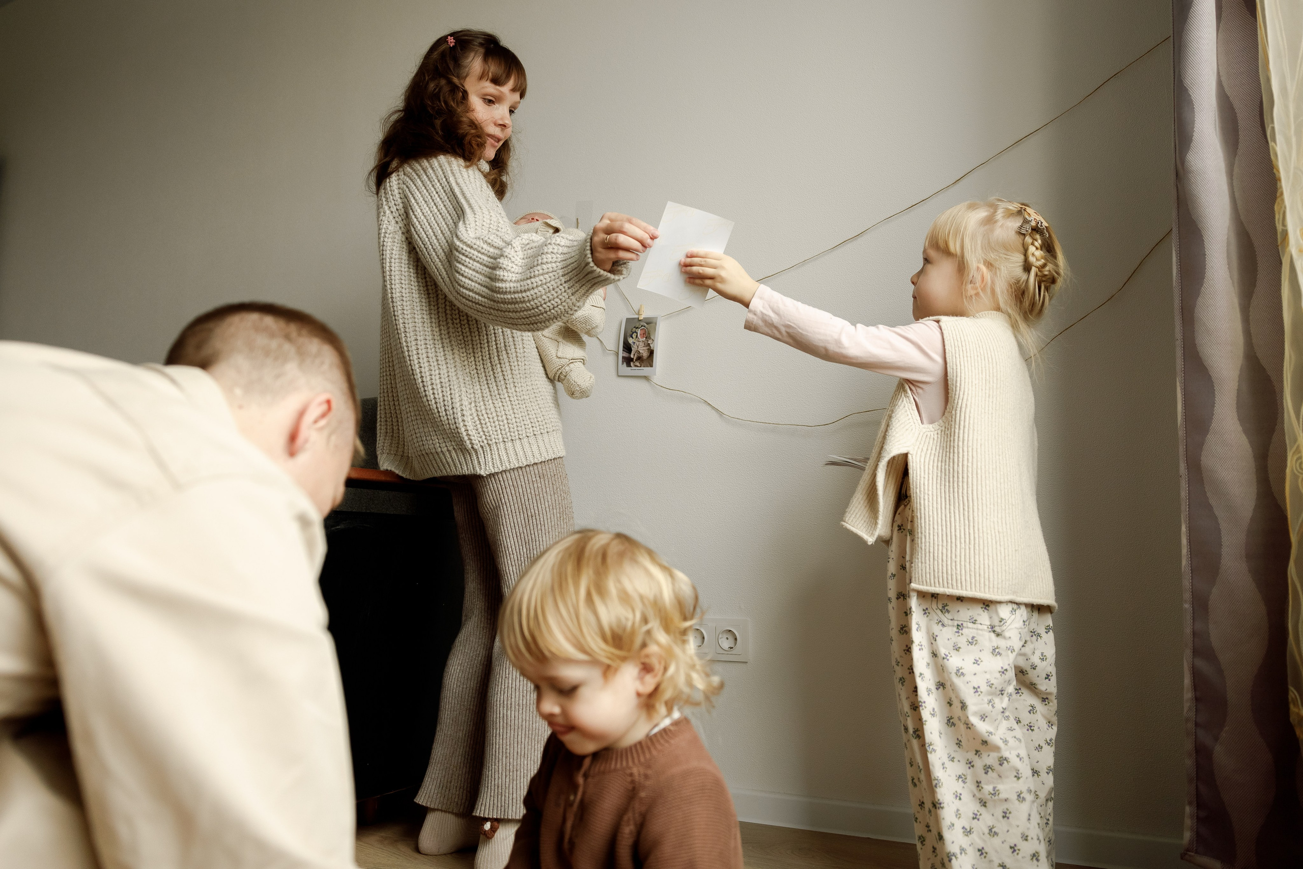 Домашняя семейная съёмка. Фотограф Москва