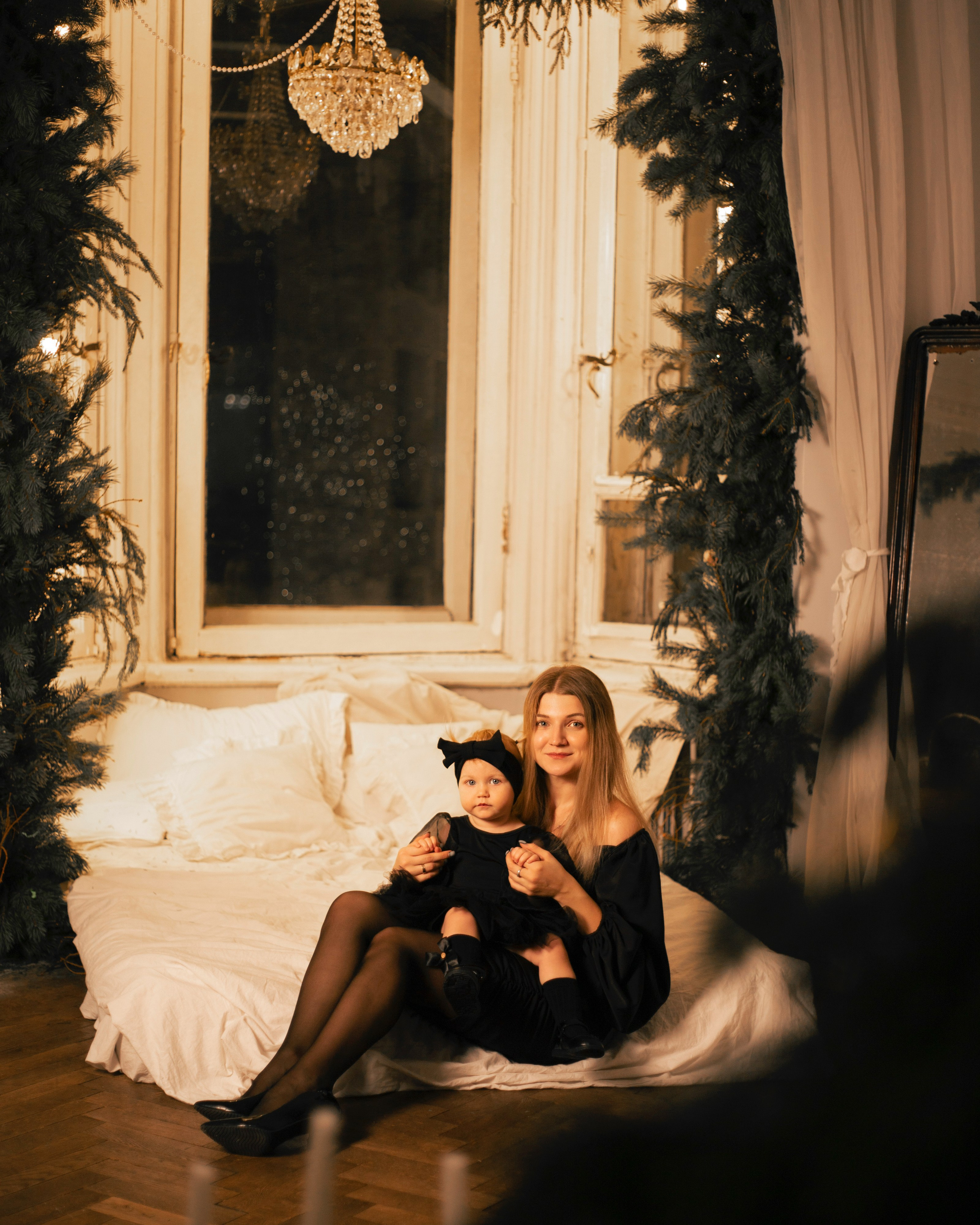 Новогодняя съёмка в фотостудии