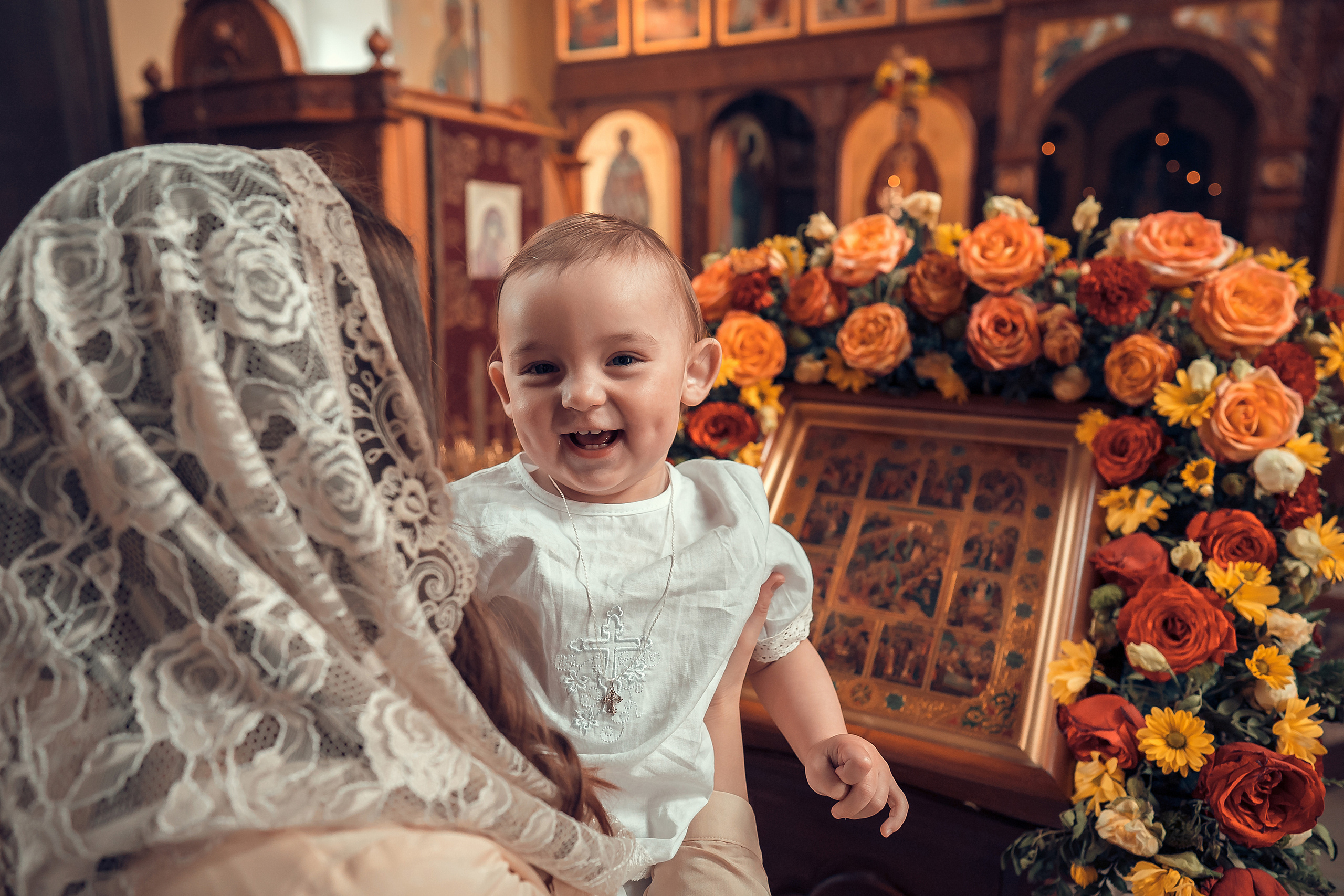 Крещение Артура, Храм Пресвятой Богородицы в п. Березовка. Фотограф на Крещение и Венчание в Красноярске Рамазанова Юлия
