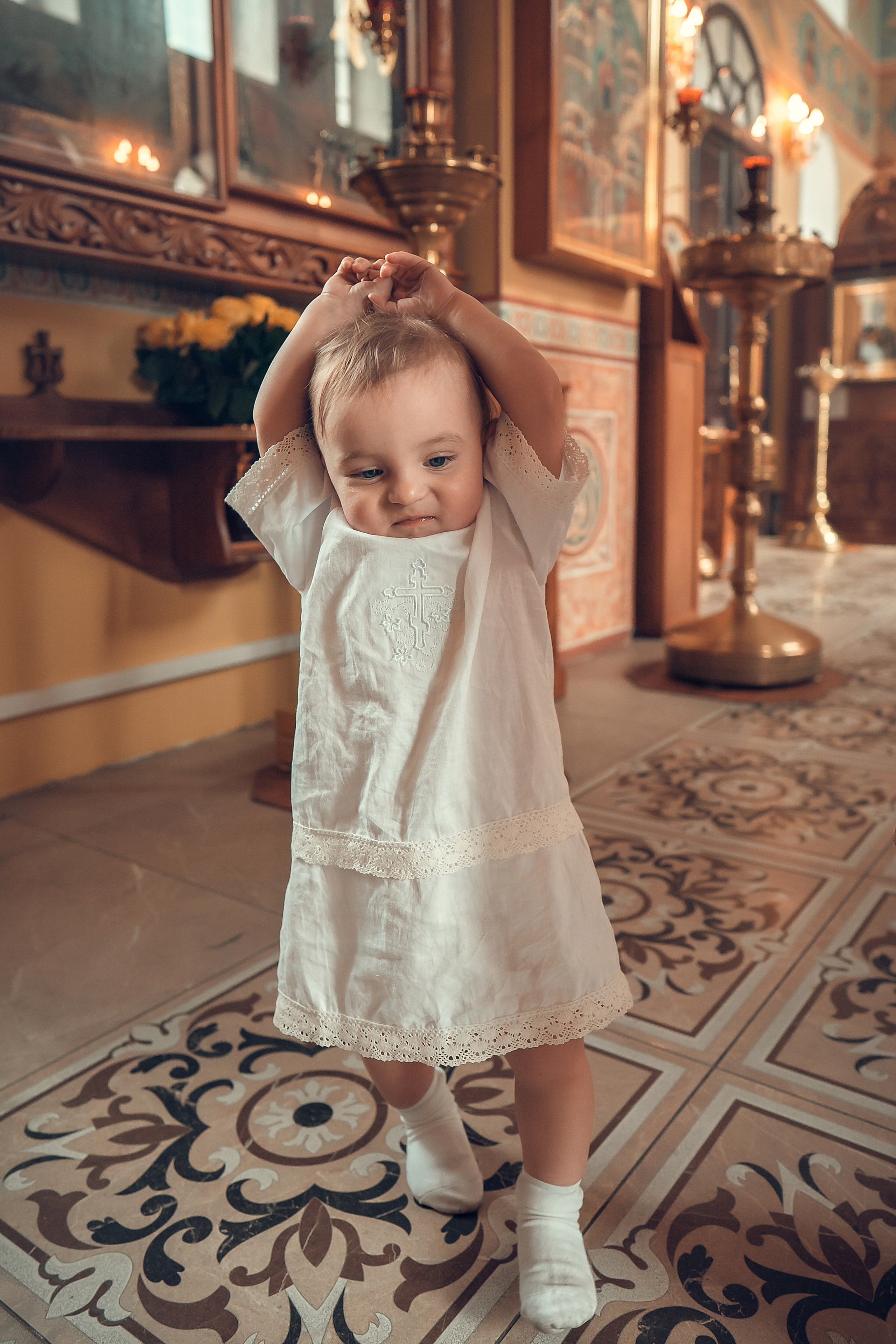 Крещение Артура, Храм Пресвятой Богородицы в п. Березовка. Фотограф на Крещение и Венчание в Красноярске Рамазанова Юлия