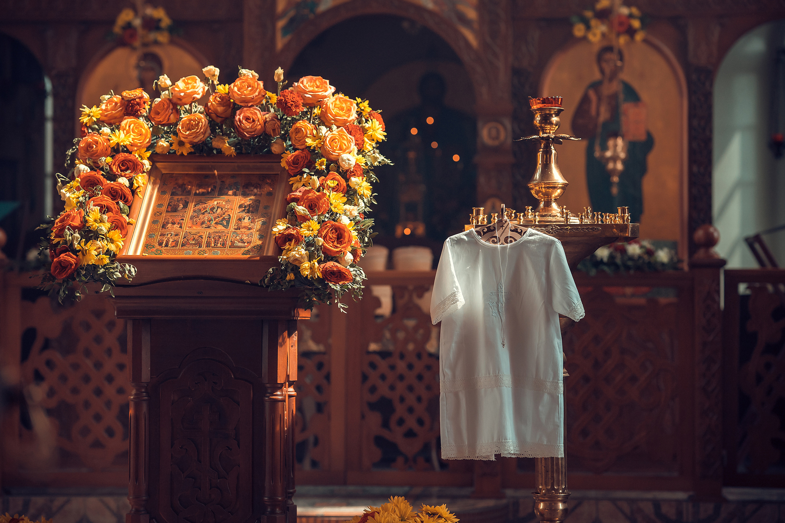 Крещение Артура, Храм Пресвятой Богородицы в п. Березовка. Фотограф на Крещение и Венчание в Красноярске Рамазанова Юлия