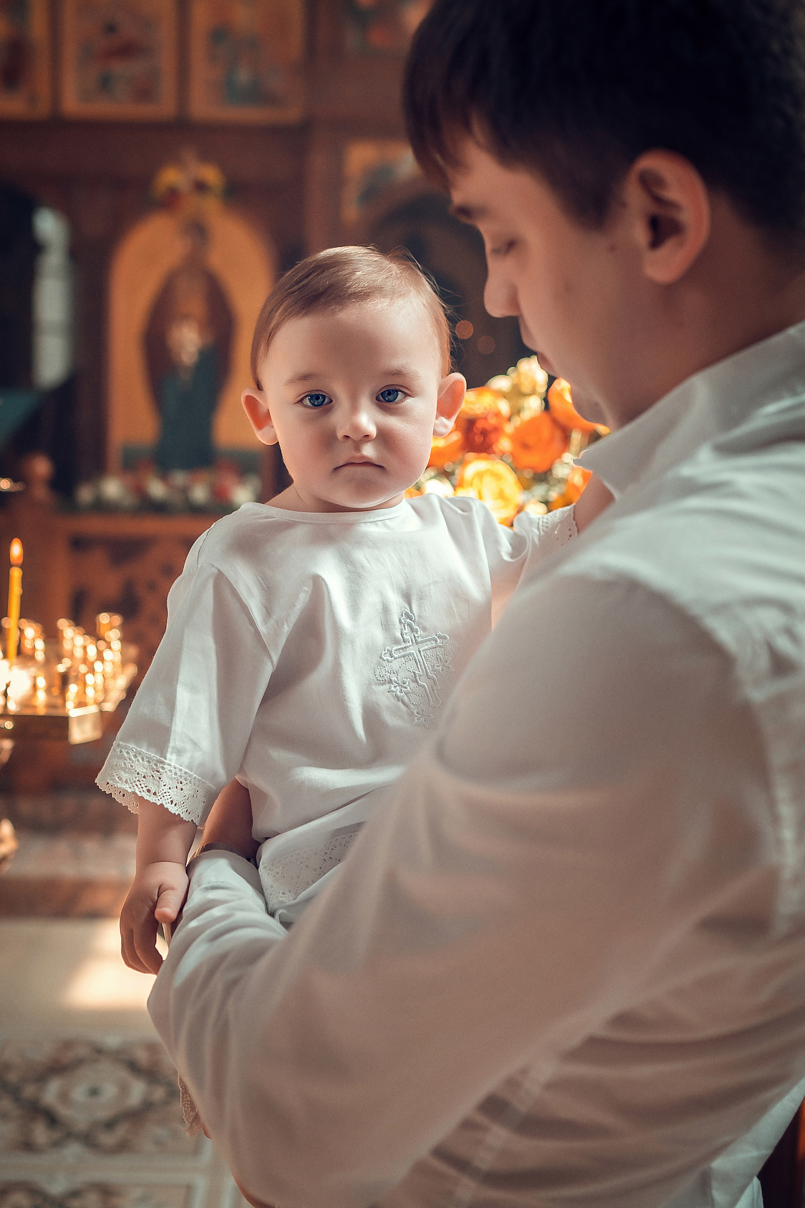 Крещение Артура, Храм Пресвятой Богородицы в п. Березовка. Фотограф на Крещение и Венчание в Красноярске Рамазанова Юлия