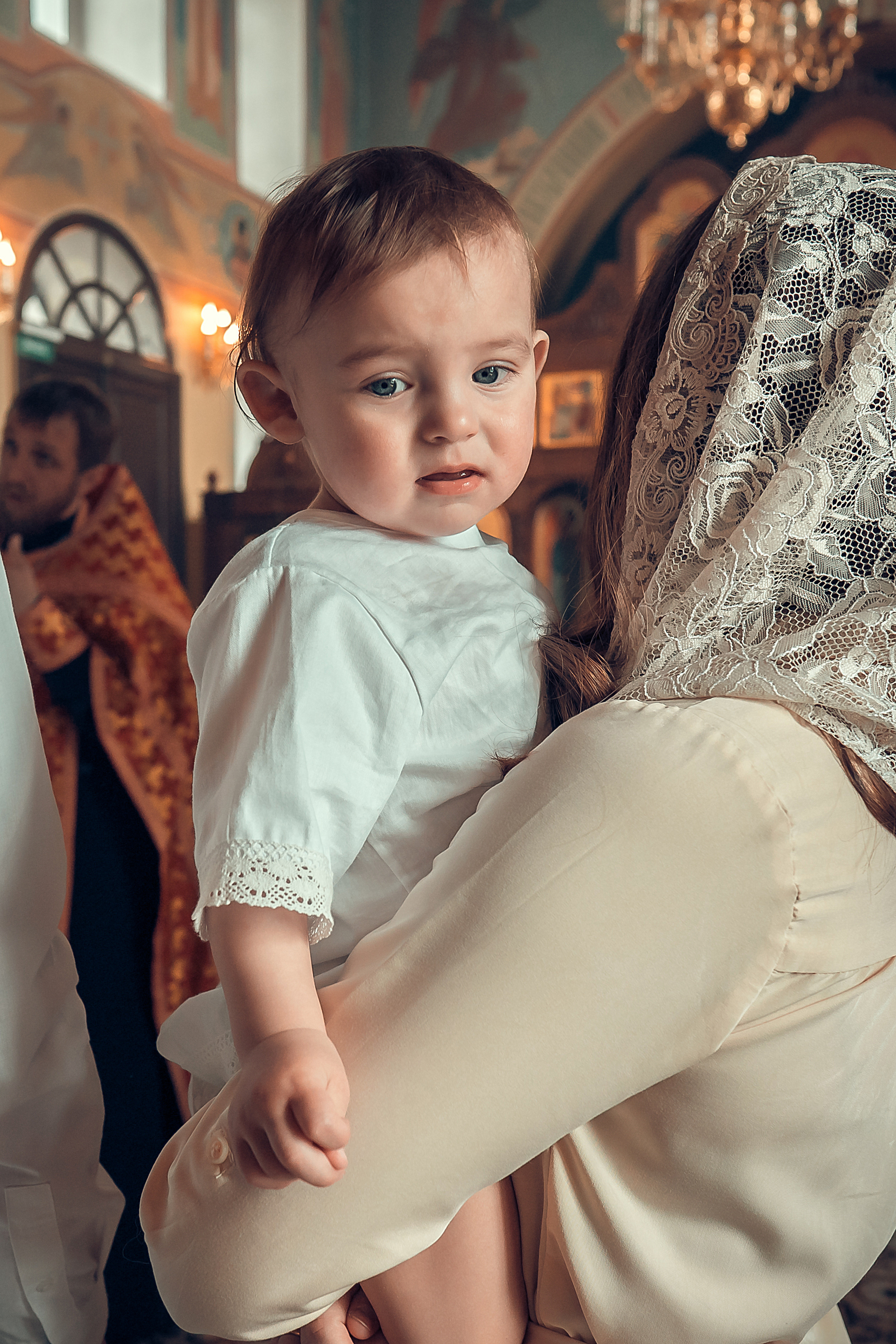 Крещение Артура, Храм Пресвятой Богородицы в п. Березовка. Фотограф на Крещение и Венчание в Красноярске Рамазанова Юлия