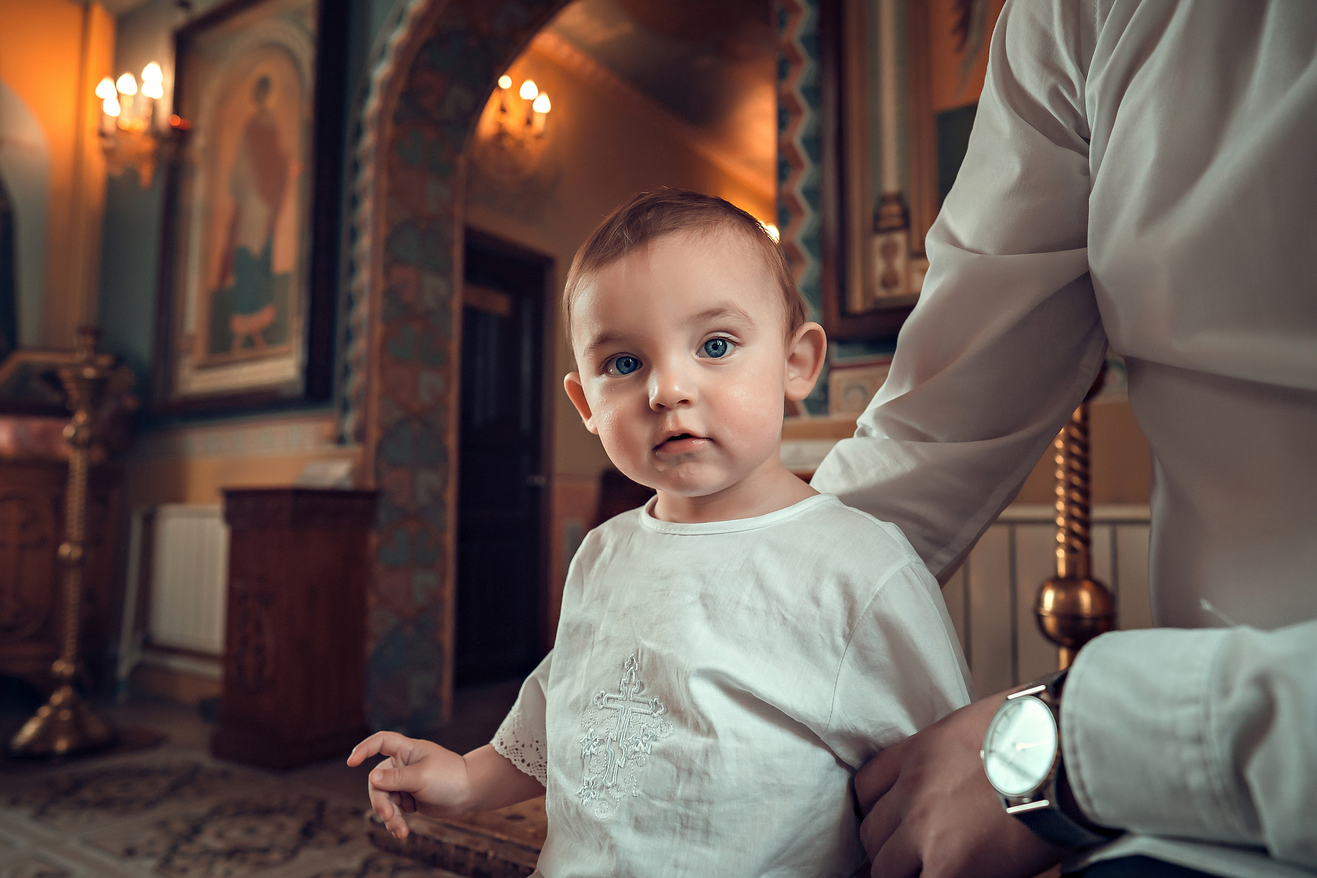 Крещение Артура, Храм Пресвятой Богородицы в п. Березовка. Фотограф на Крещение и Венчание в Красноярске Рамазанова Юлия