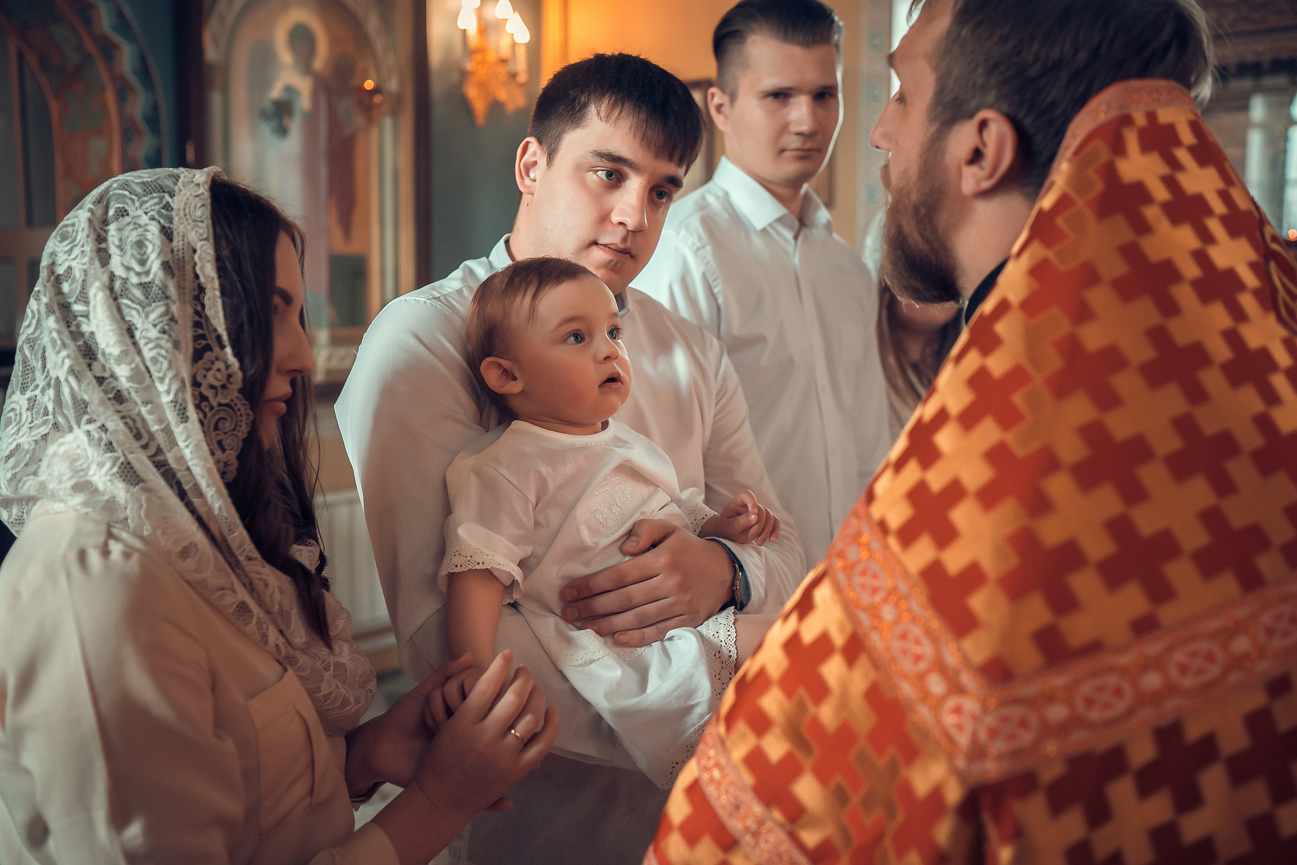 Крещение Артура, Храм Пресвятой Богородицы в п. Березовка. Фотограф на Крещение и Венчание в Красноярске Рамазанова Юлия