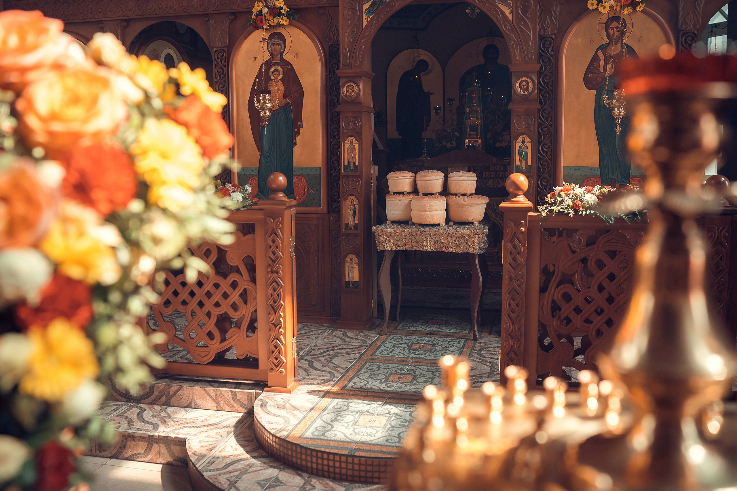 Крещение Артура, Храм Пресвятой Богородицы в п. Березовка. Фотограф на Крещение и Венчание в Красноярске Рамазанова Юлия