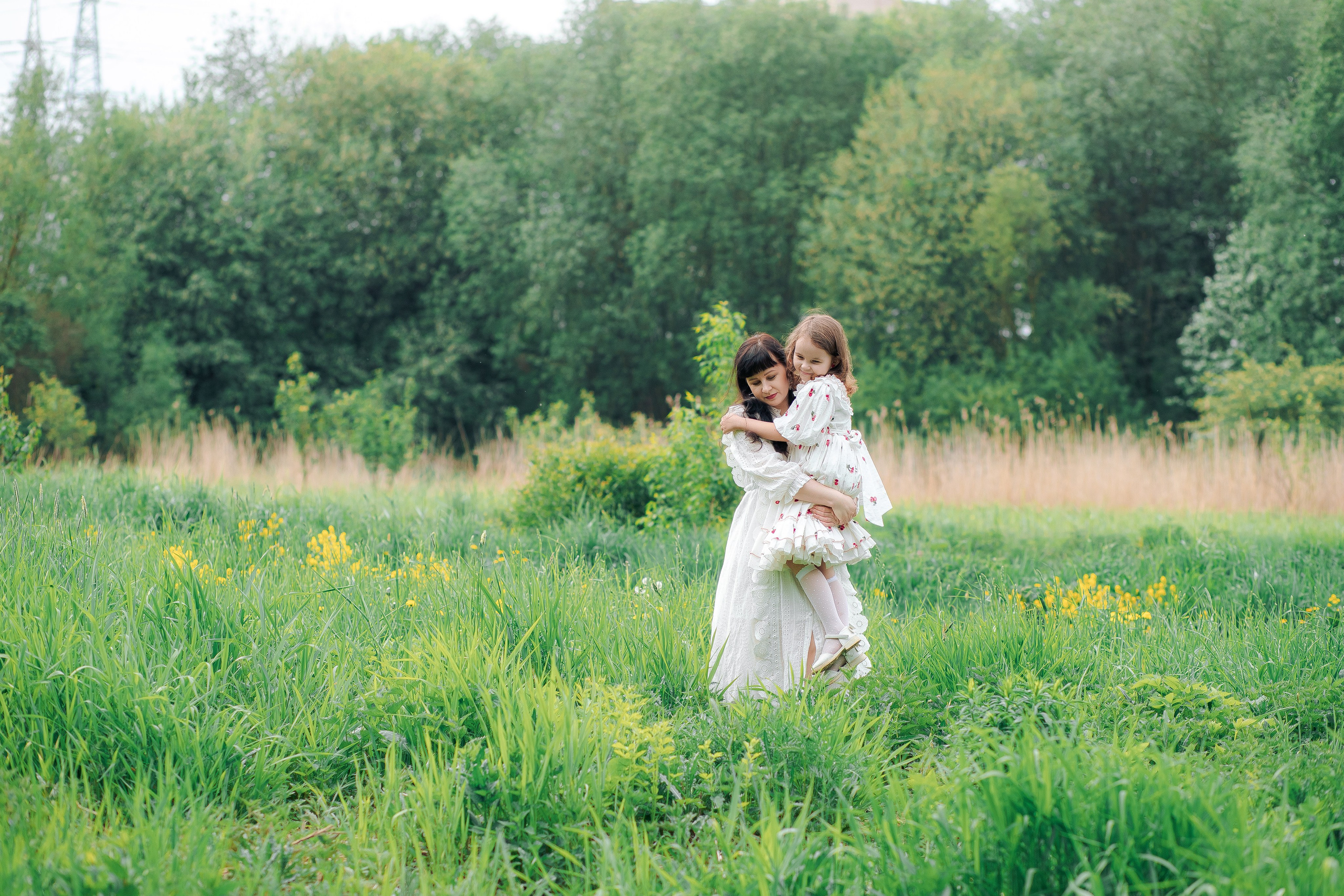 Фотосессия мамы и дочки цветение — Муринский парк. Фотограф в Санкт-Петербурге, Анна Скворцова