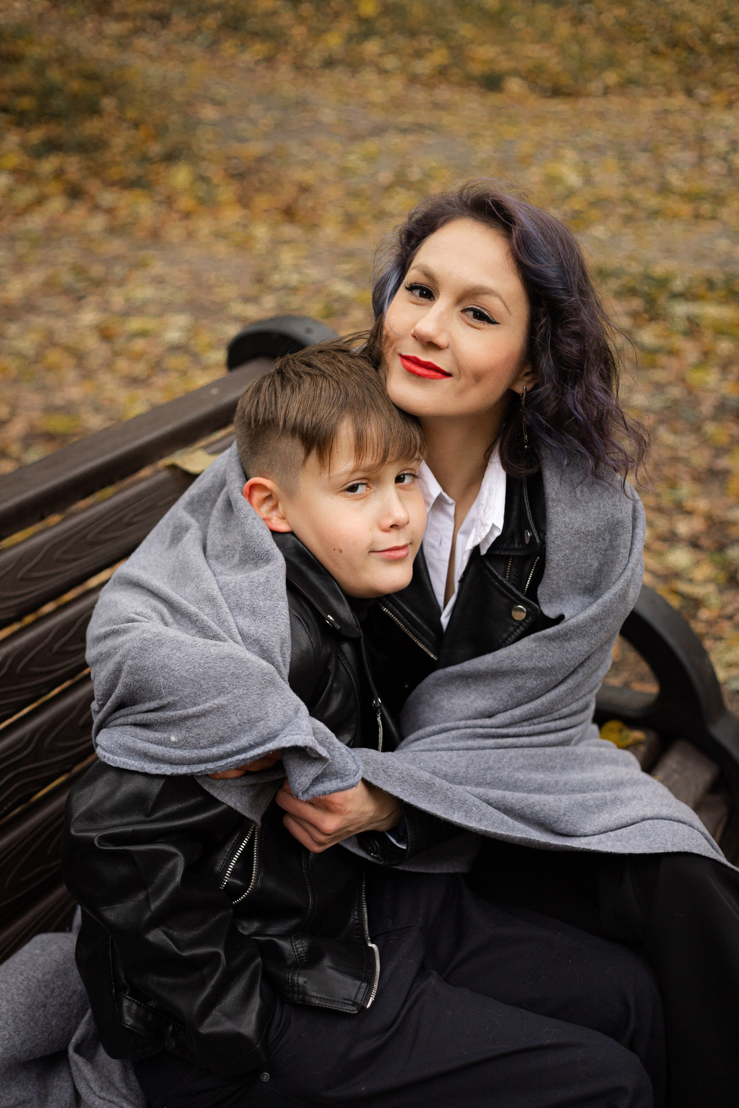 Катя и Вася. Фотосессия на Хэллоуин в парке. Семейный и детский фотограф в Санкт-Петербурге Павлова Елена