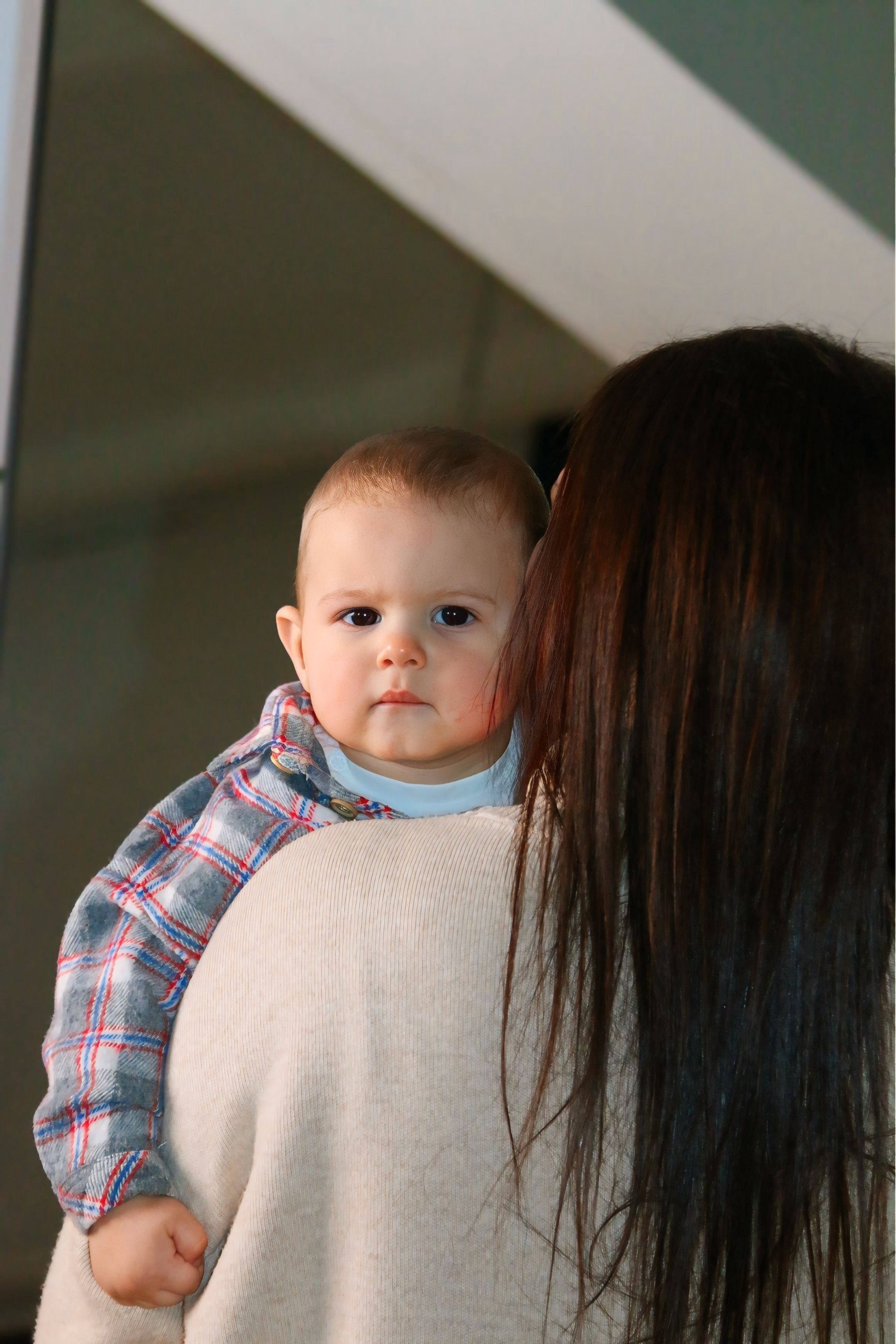 Новогодняя фотосессия мамы с сыном