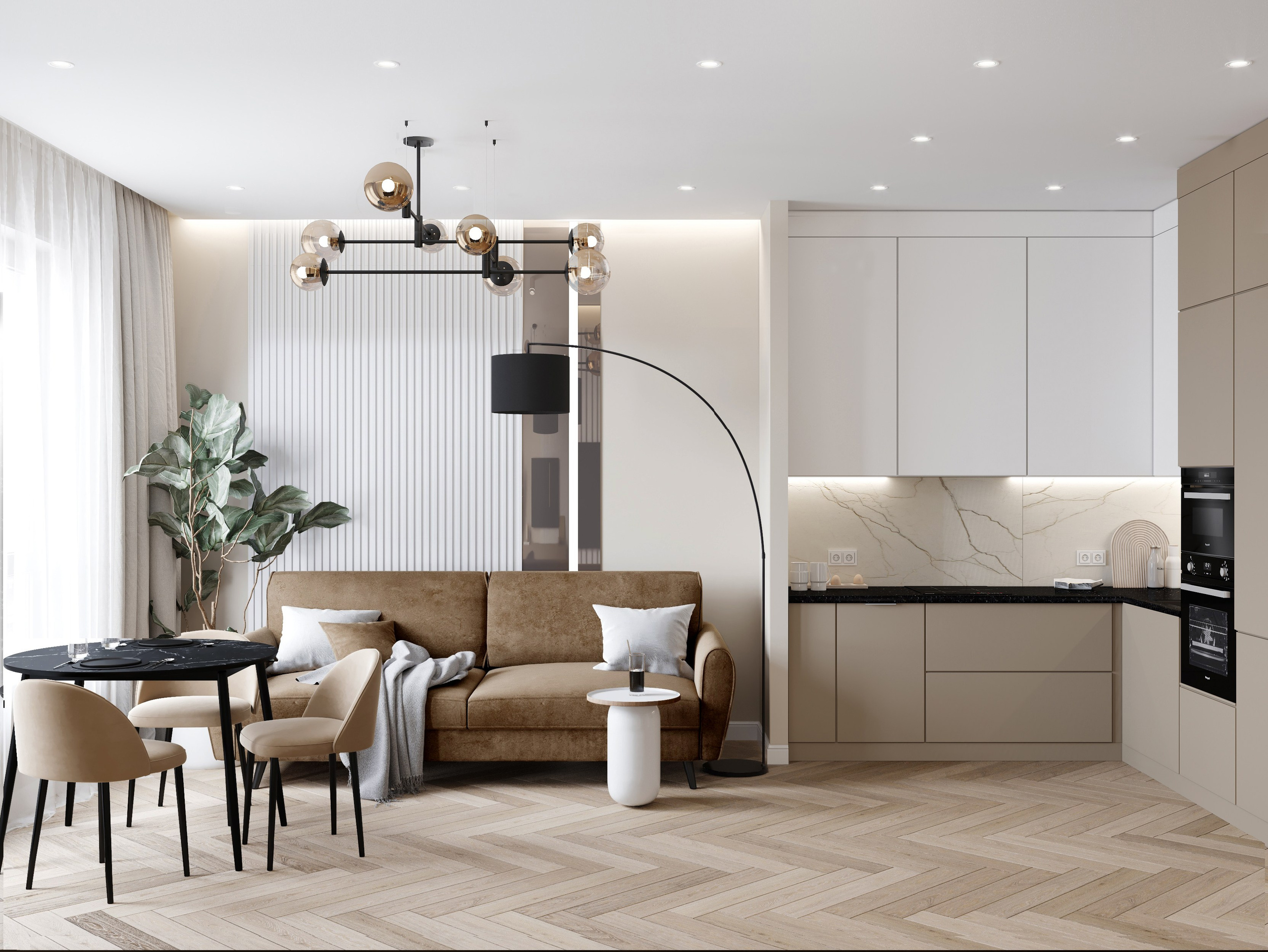 Кв. 64 м². Ксения. 3D‑визуализатор