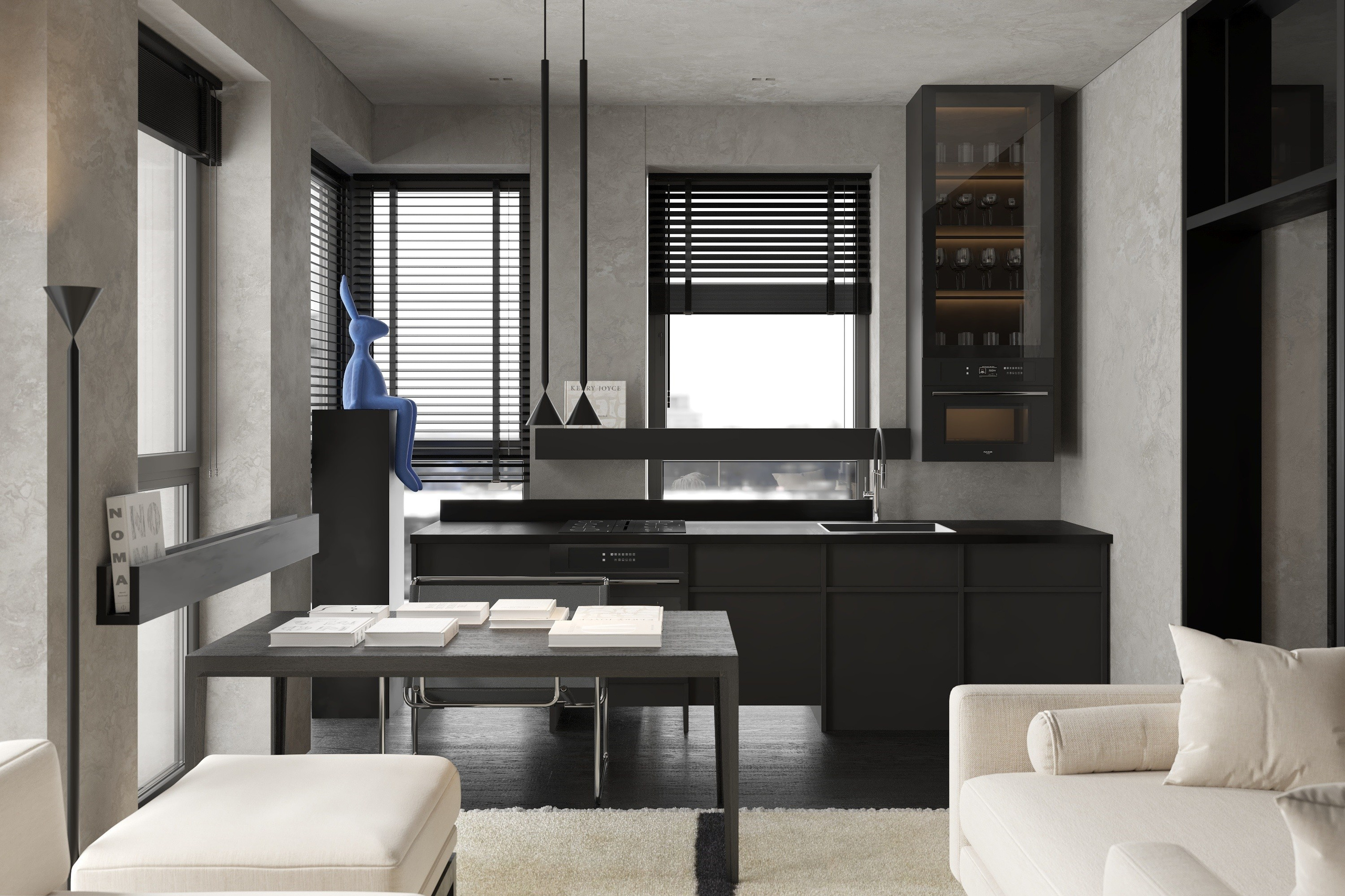 3д визуализации кв. 70 м² г.Москва. Ксения. 3D‑визуализатор