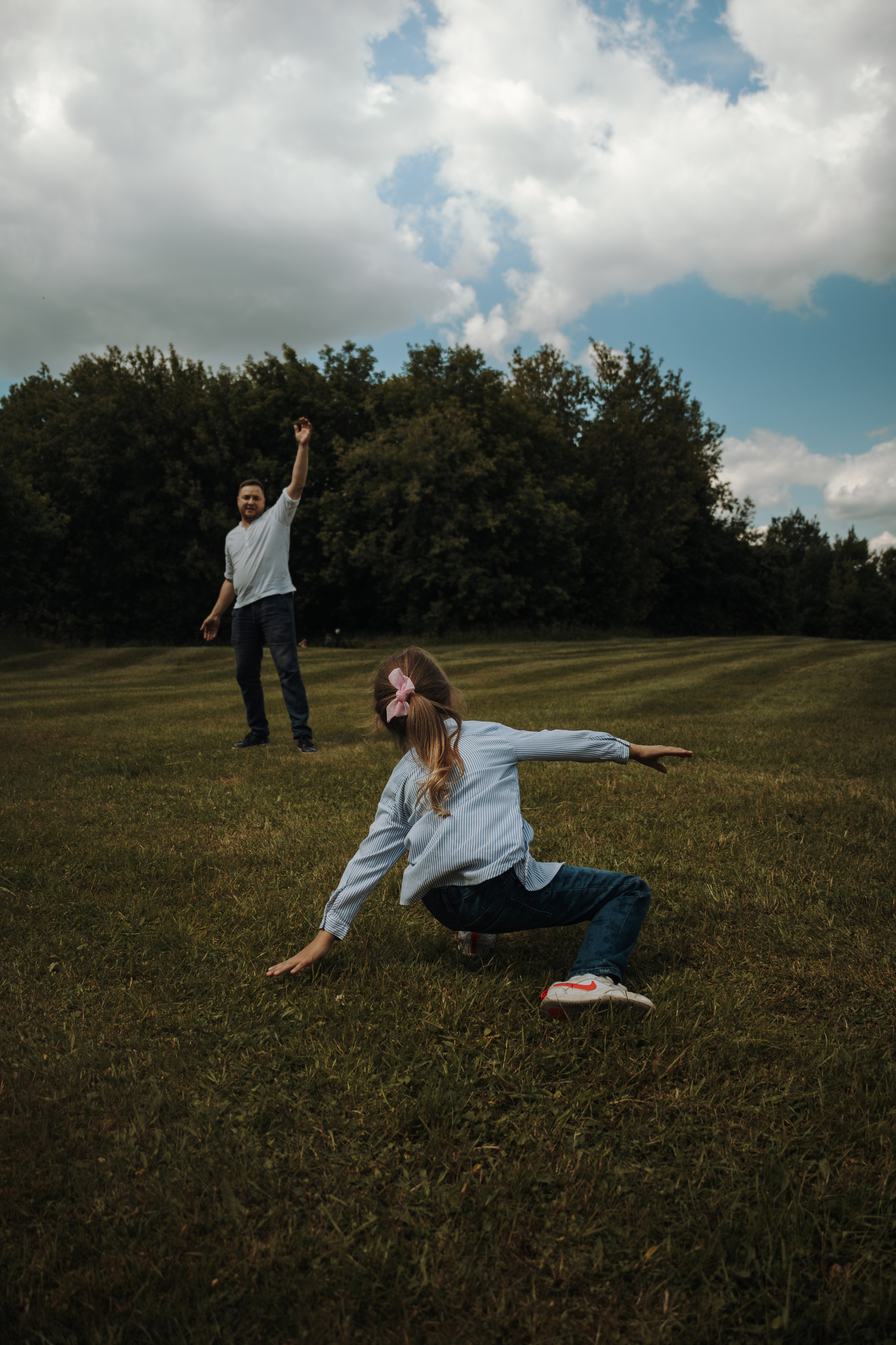 Семейная фотосессия с собаками в парке. Фотограф-анималист в Москве Екатерина Тихонова