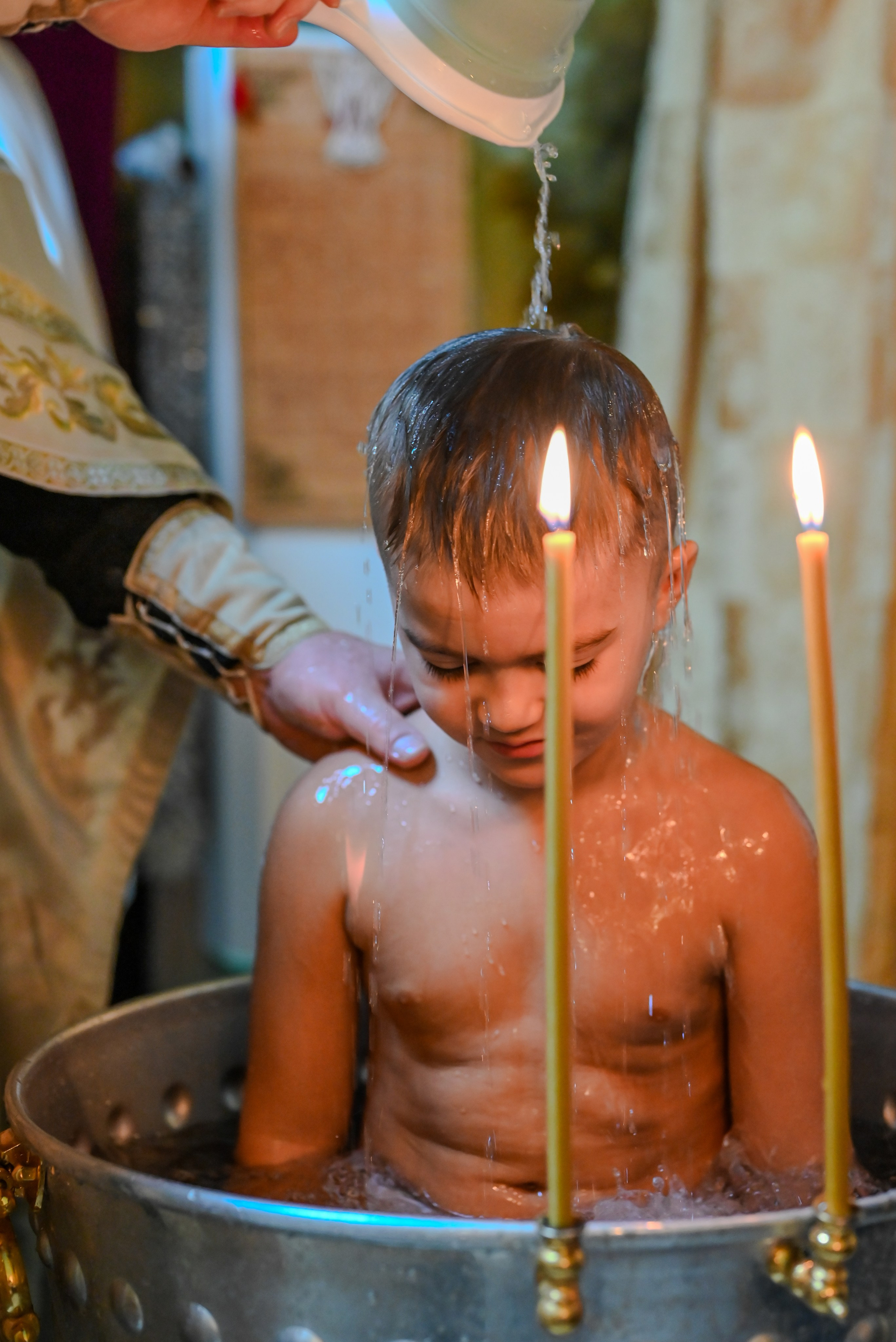 Крещение Совхоз Ленина. Семейный и детский фотограф Москва