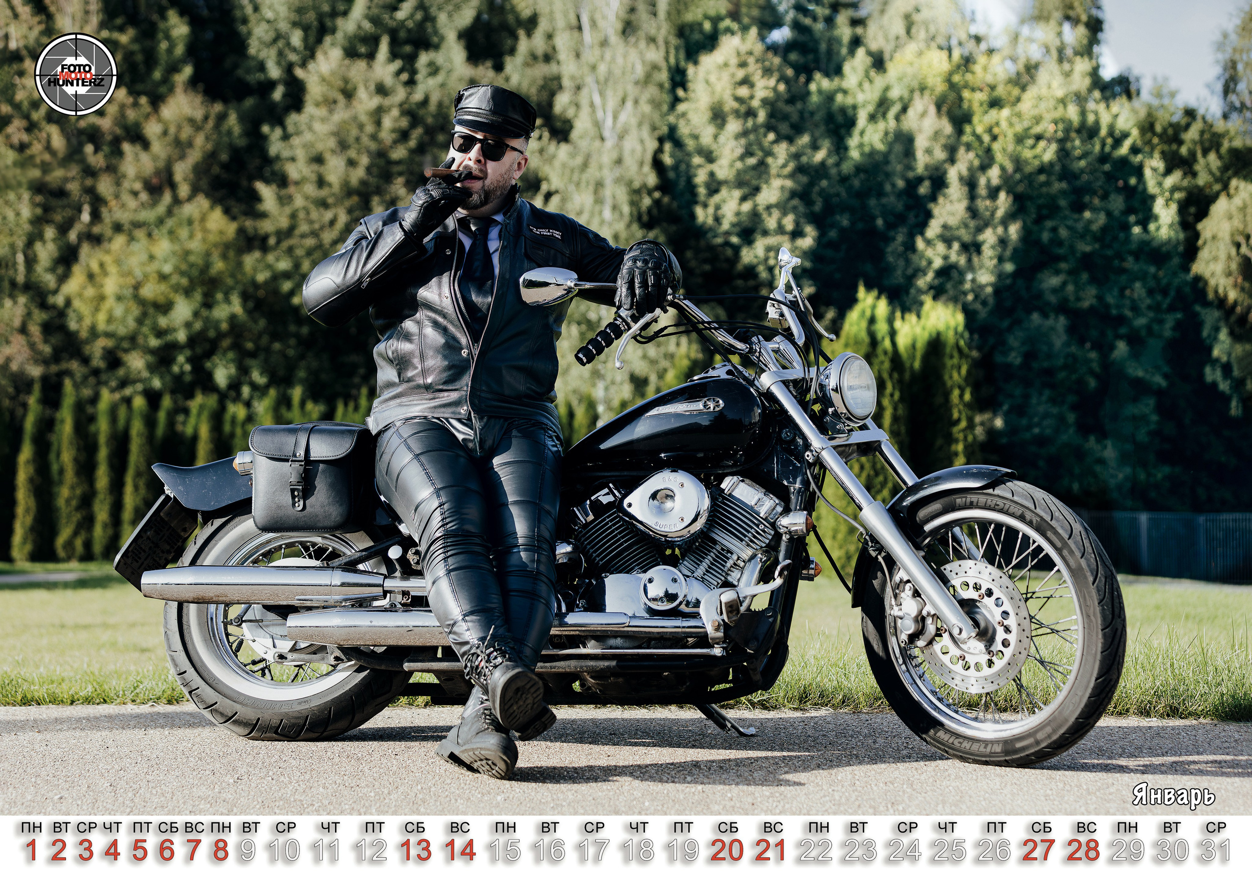 Календарь Mens24. FotoMotoHunterZ — фотографии мотоциклистов на улицах города