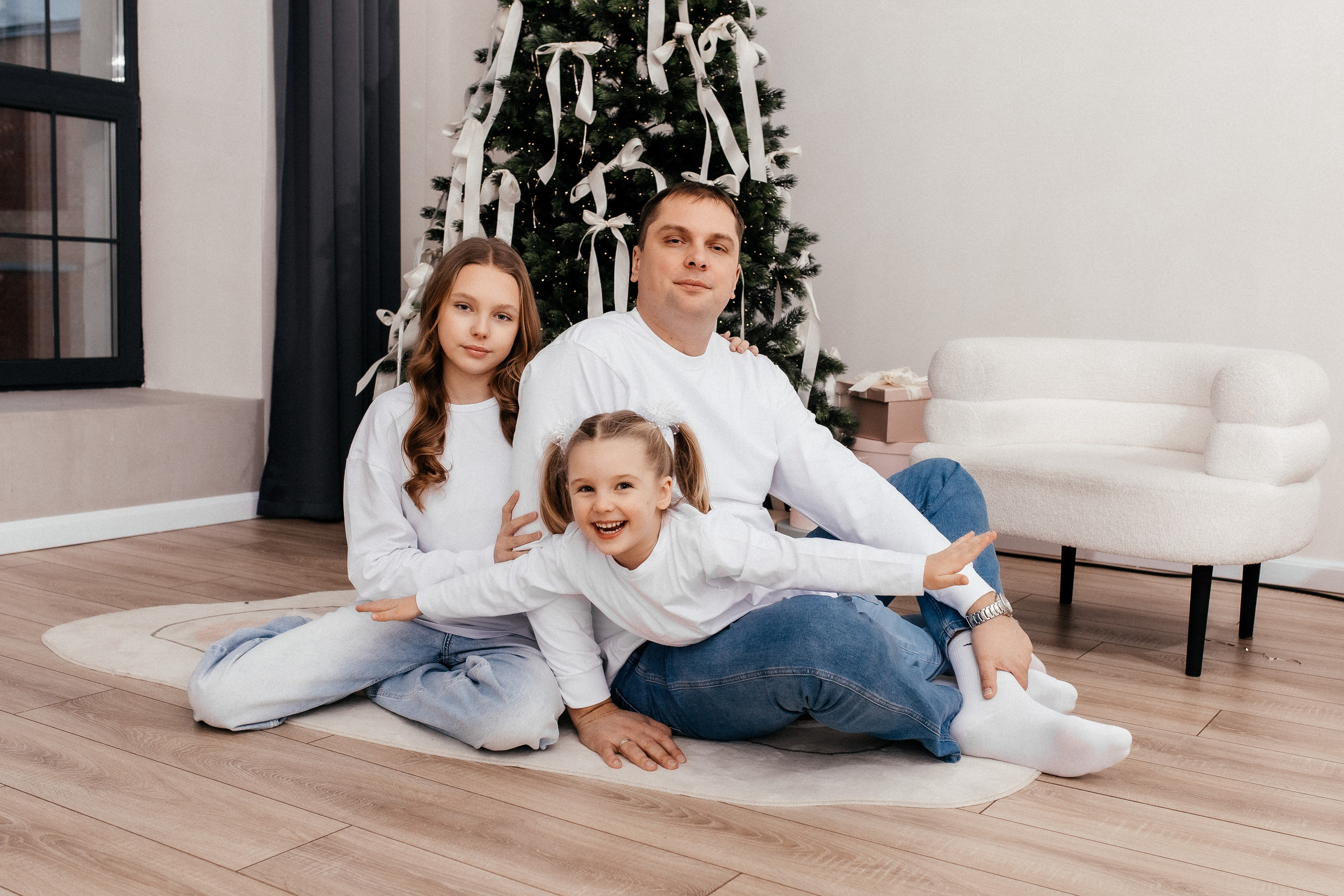 Новогодняя семейная в студии. Профессиональный фотограф, Москва |Видное Елена Елизарова