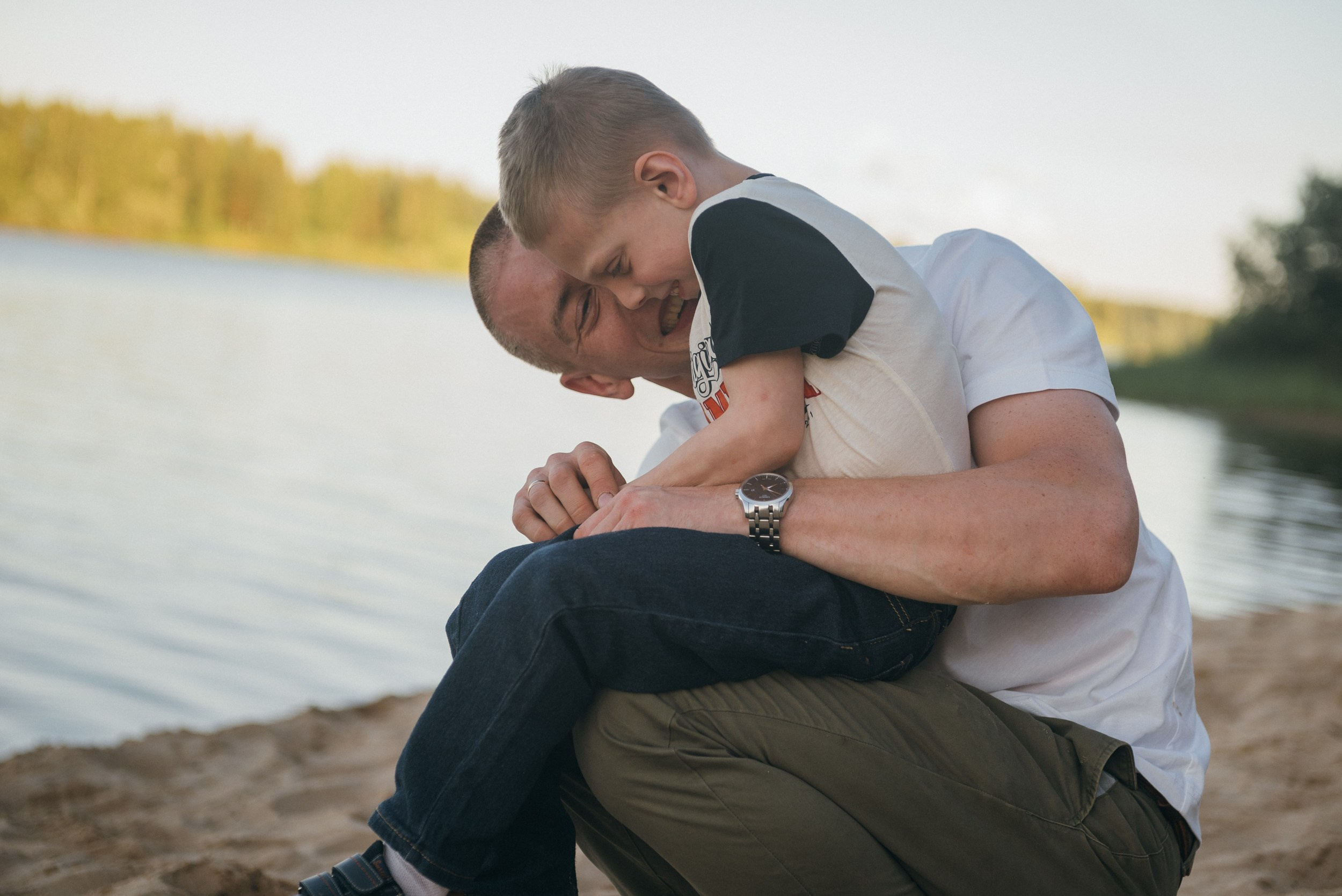 Семейная фотосессия на закате. Семейный фотограф на крещение, венчание в Иваново Галина Скурихина