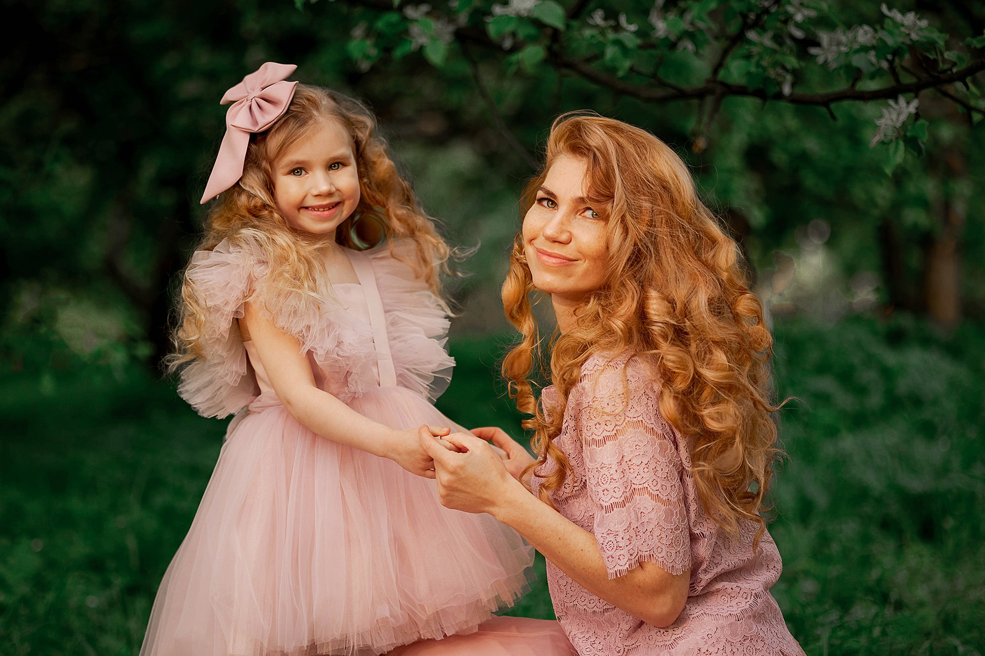 мама и дочка