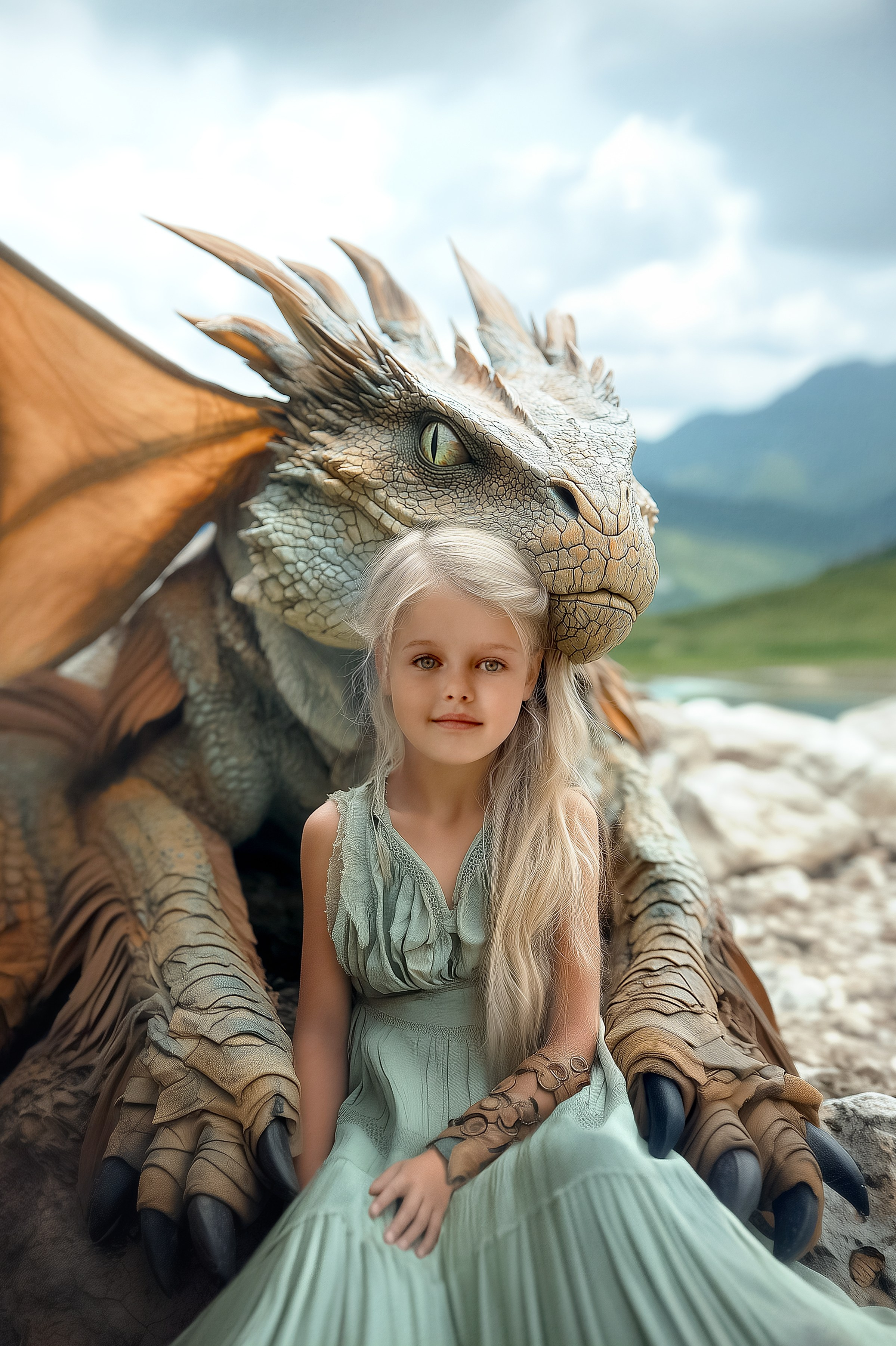 Нейрофото с драконом. Выпускные альбомы в Ставрополе