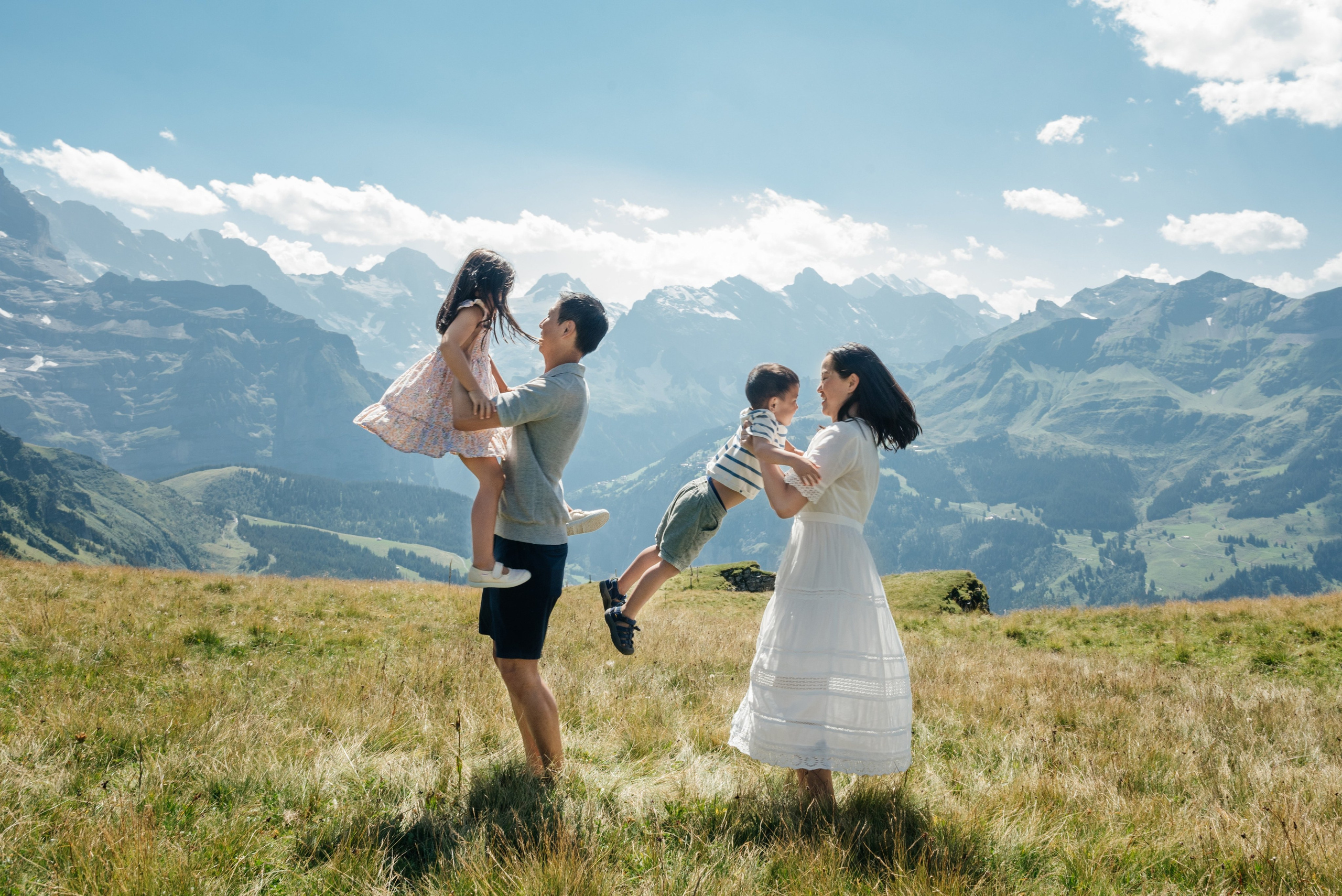 Dorothy, Richard, Zoe and Liam (Mannlichen). Photographer in Switzerland and Europe Anna Alekseenko