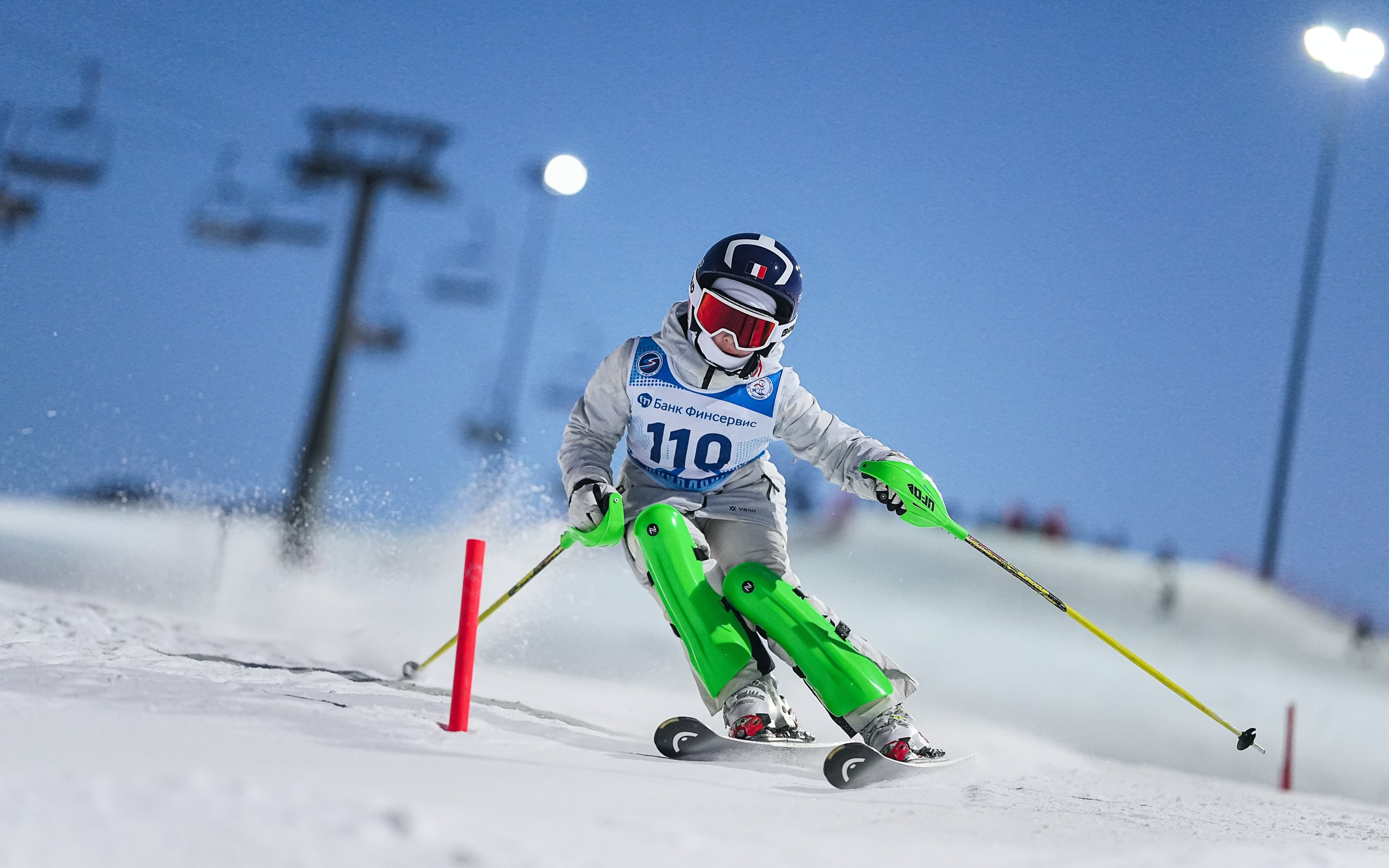 SL (Slalom) - Слалом. Соревнования по горнолыжному спорту. Московская область, Шуколово