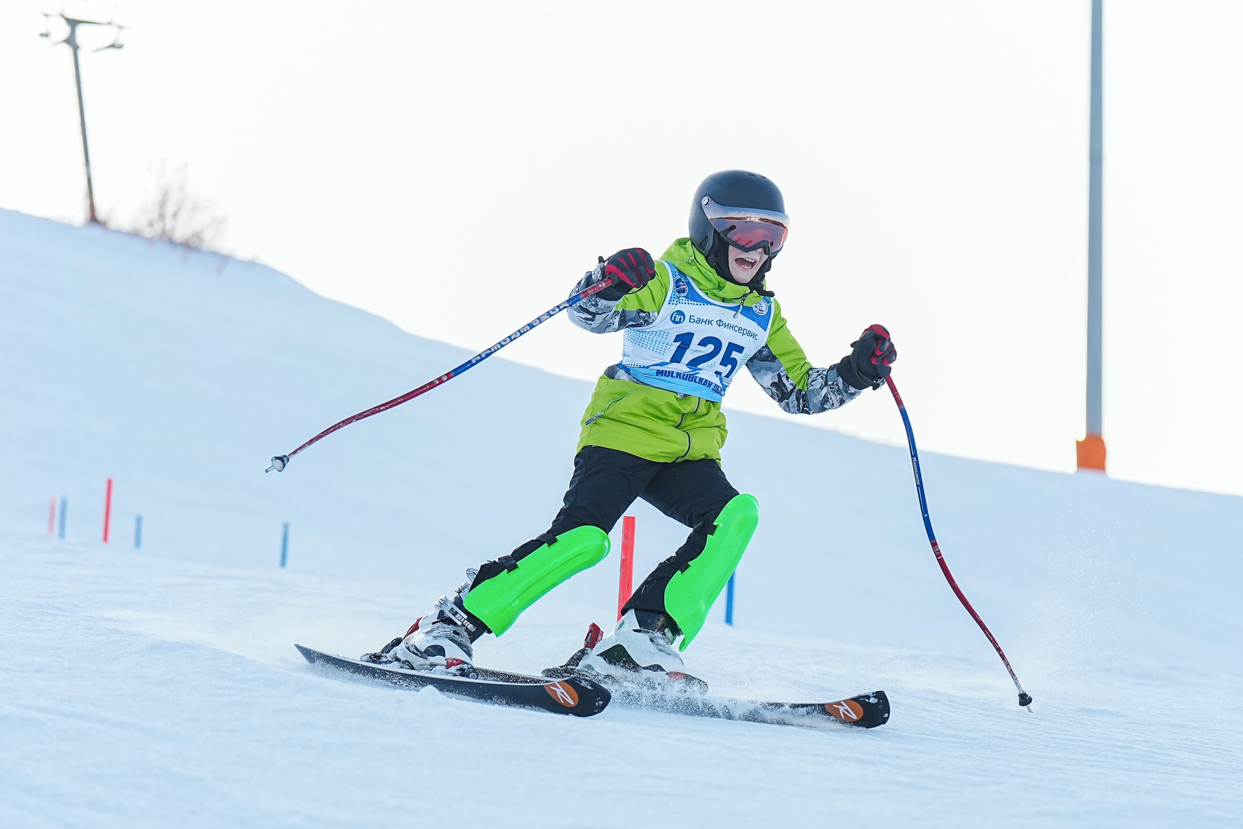 SL (Slalom) - Слалом. Соревнования по горнолыжному спорту. Московская область, Шуколово