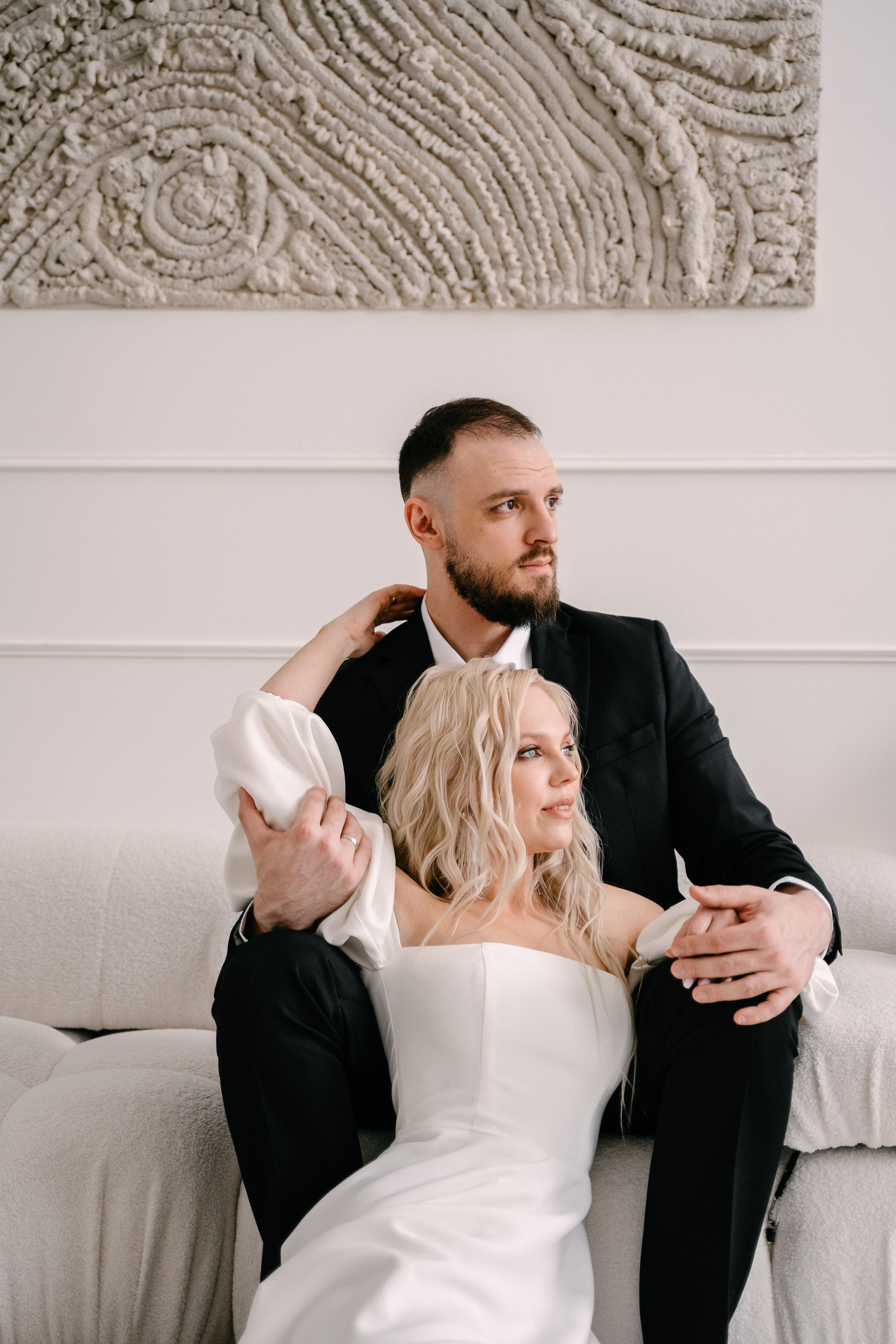 Свадебная фотосессия молодоженов в фотостудии. Свадебный и семейный фотограф из Воронежа|Москвы Бубнова Екатерина