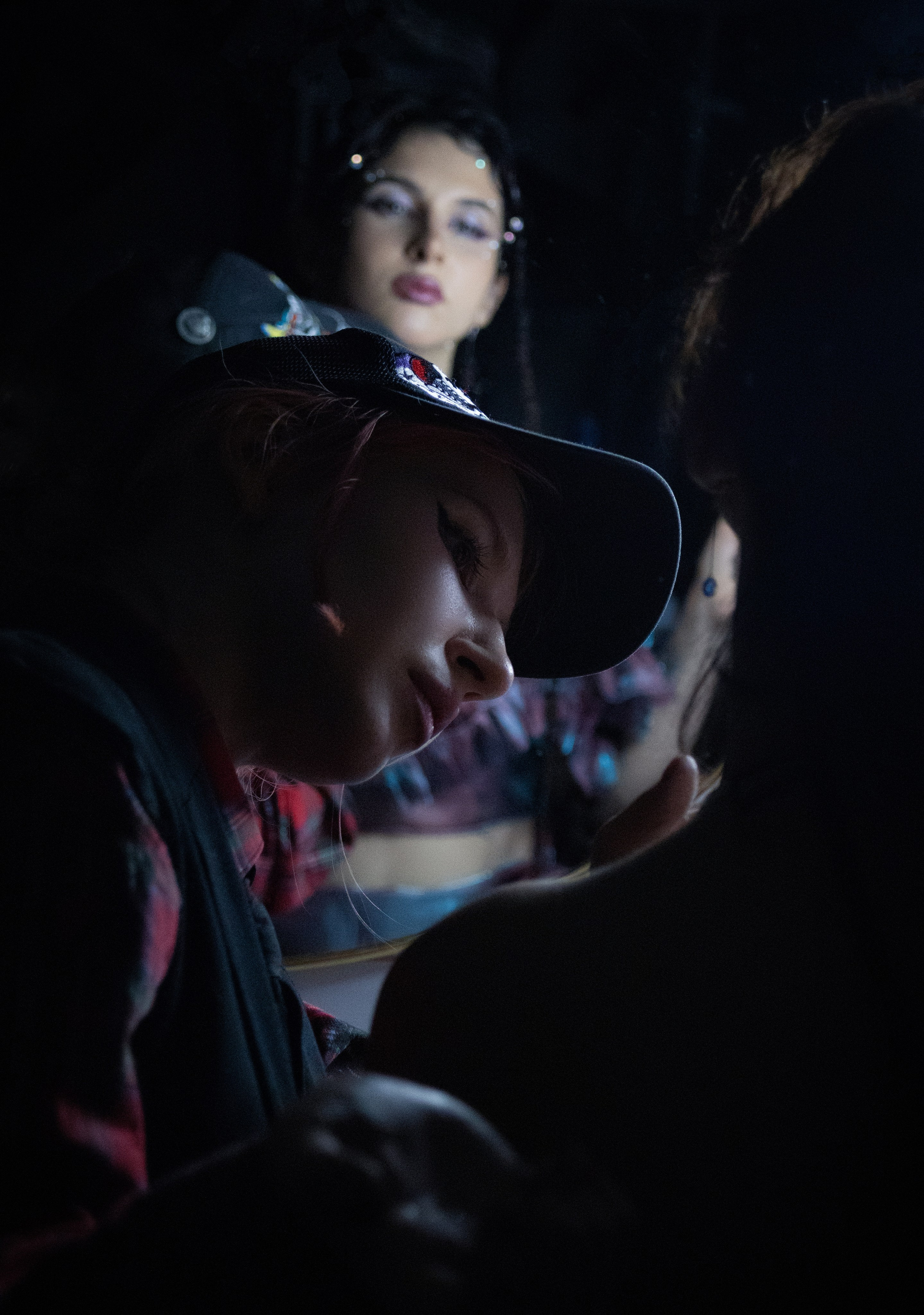 Backstage of the music video. Magic photos