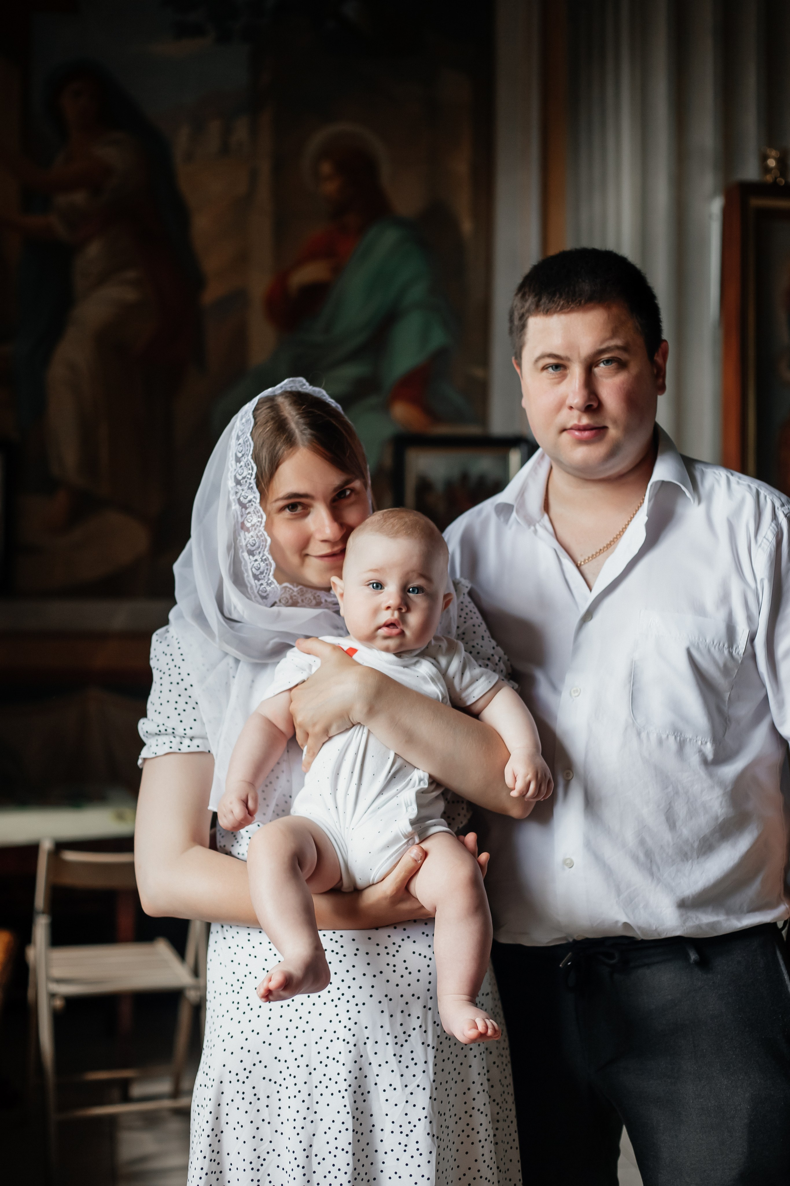 Крещение Андрюши, Храм Покрова Пресвятой Богородицы в селе Жестылево. Фотограф Дмитров и МО Валентина Халикова