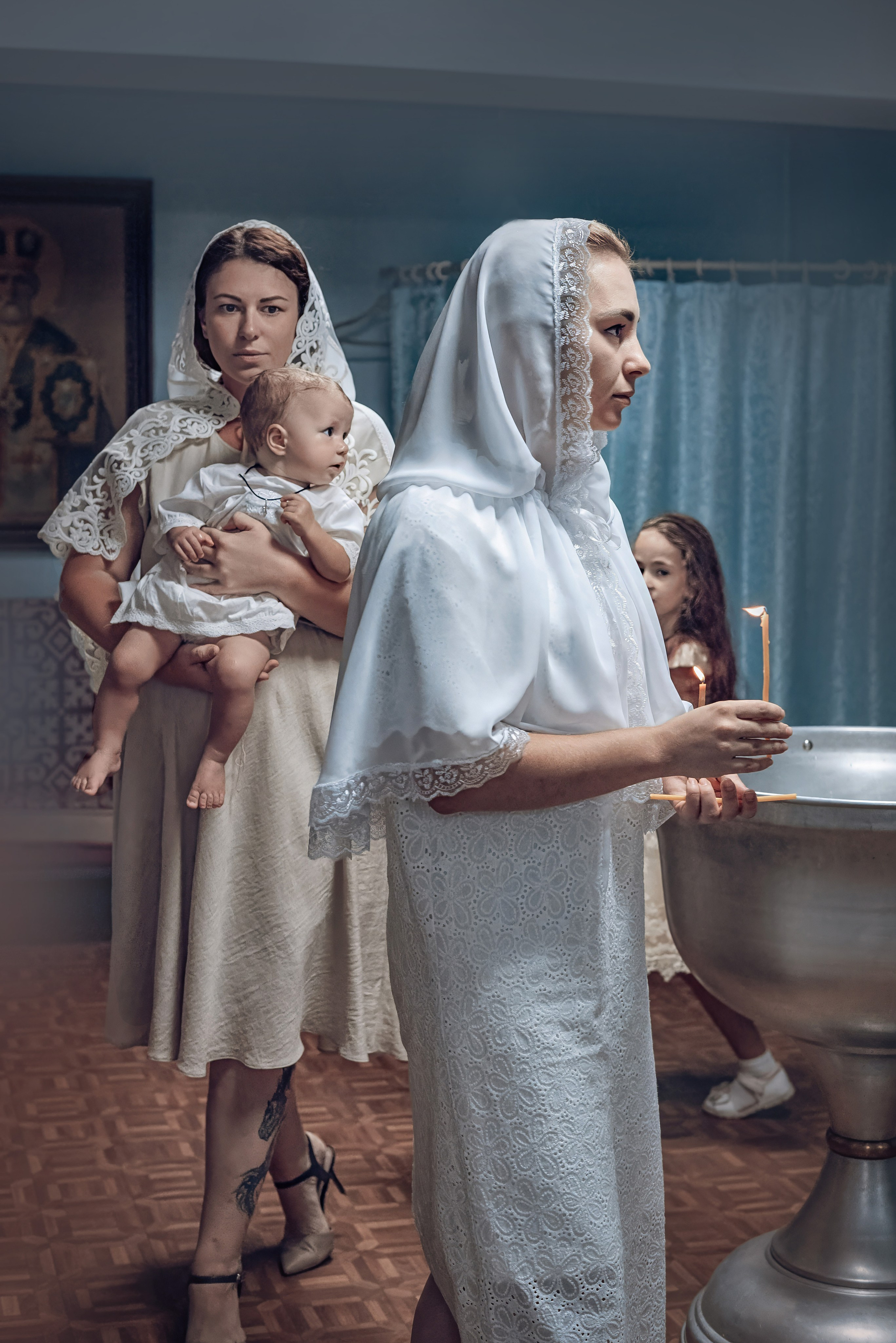 Съемка таинства крещения в храме Николая Чудотворца Красноярск. Фотографы крещения/венчания  Красноярск Татьяна и Вячеслав Переваловы