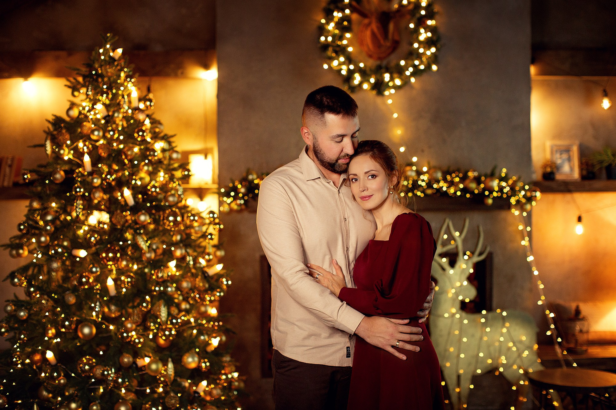 Новогодняя праздничная Фотосессия в студии. Семейный фотограф Татьяна Надеждина | Москва, Московская область, Ярославль