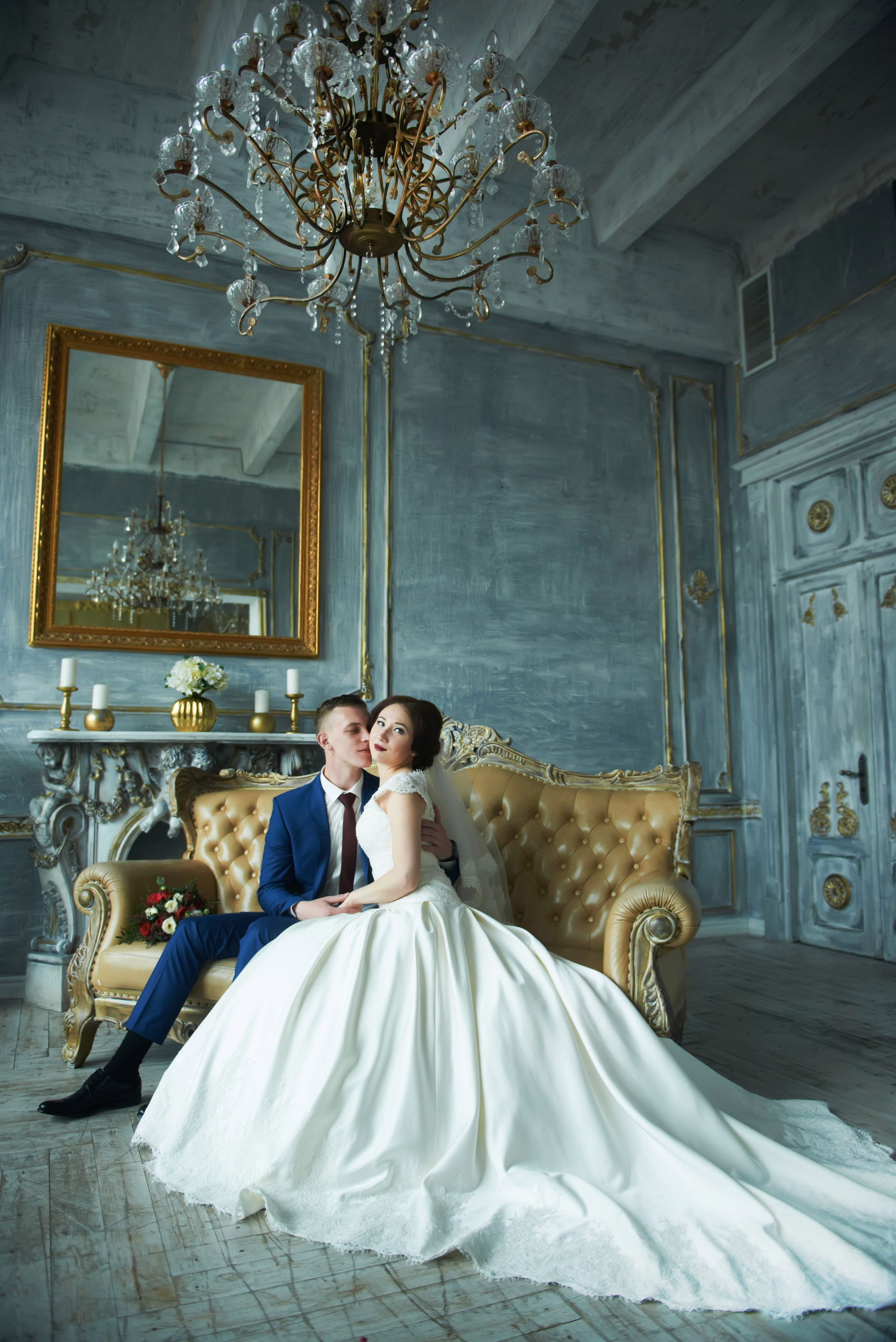 Индира и Дмитрий (свадебная фотосессия в Ботаническом саду и в фотостудии). Портретный, семейный и свадебный фотограф в Санкт-Петербурге и в Пушкине Ширяев Денис