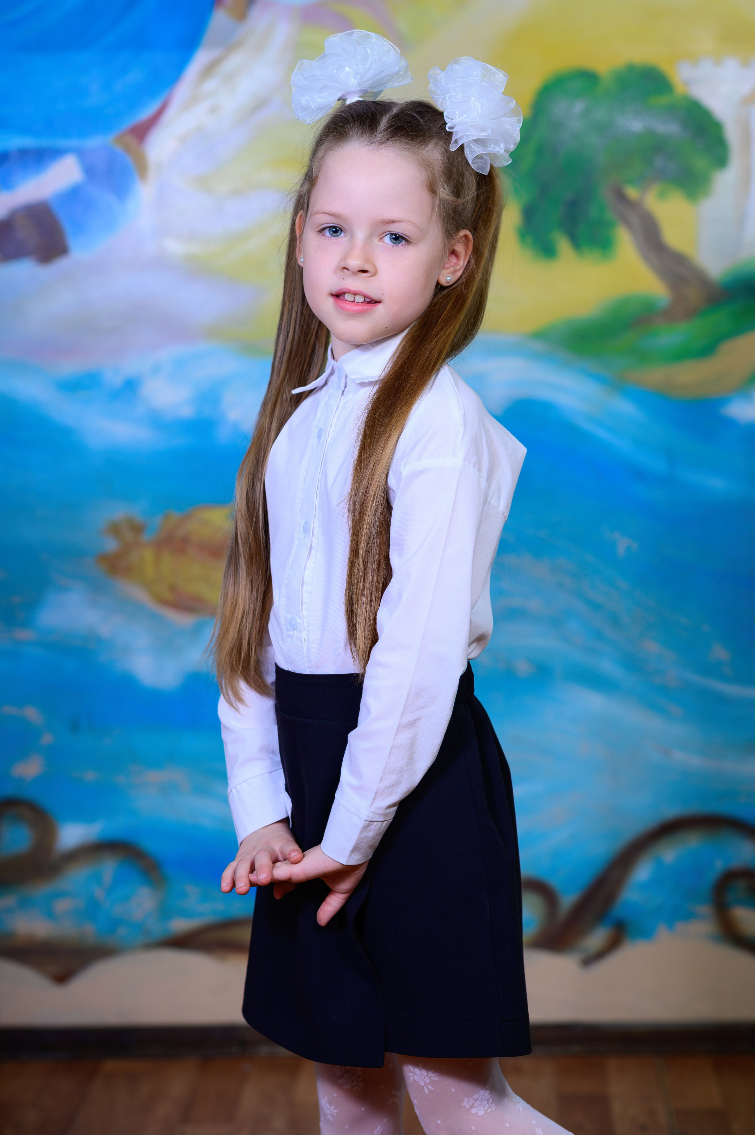 Портрет и общая фотография класса. Выпускной школьный альбом в Москве / Школьный фотограф Юлия Михайленко