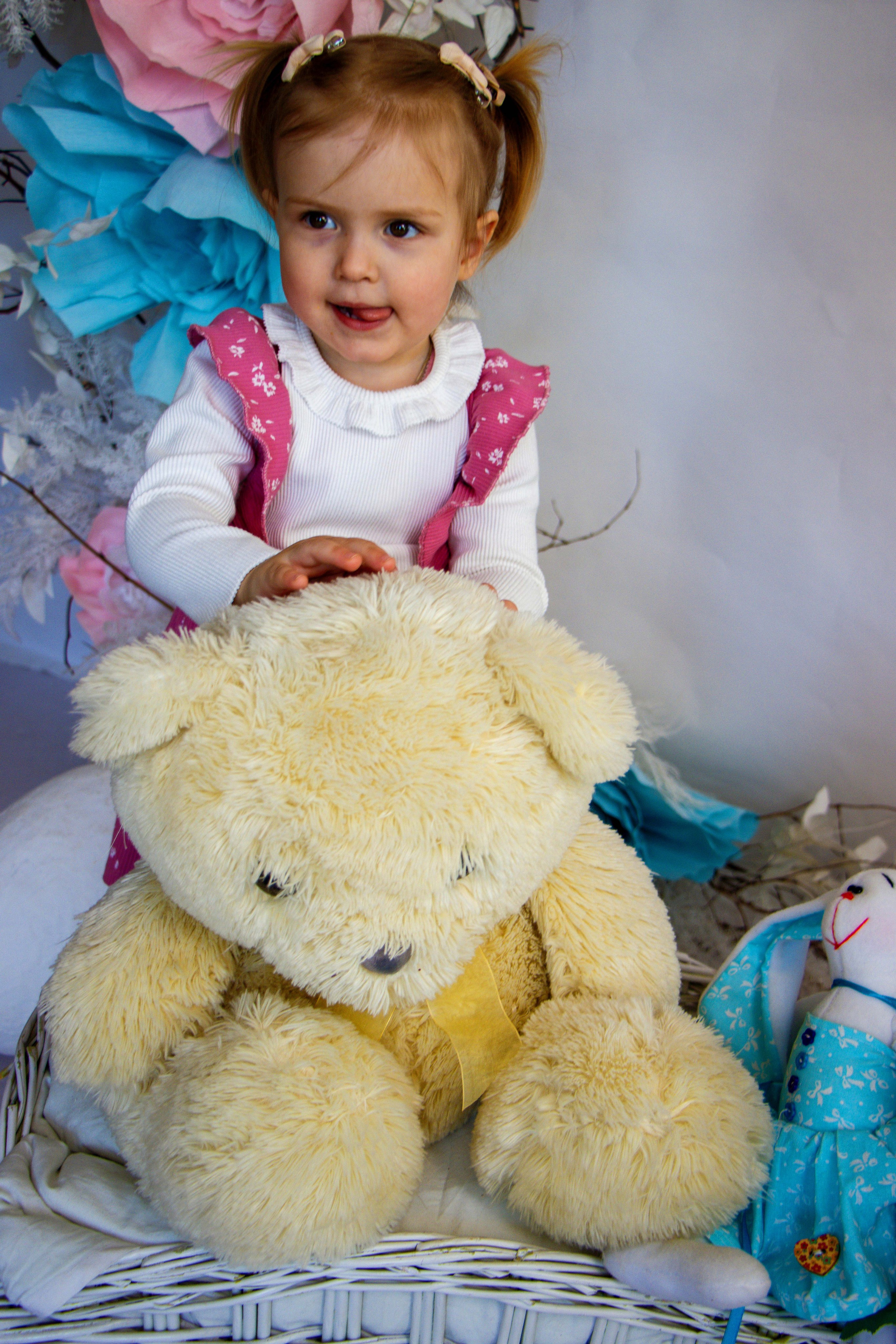 Малышка с мишкой. Фотограф Татьяна Матрос